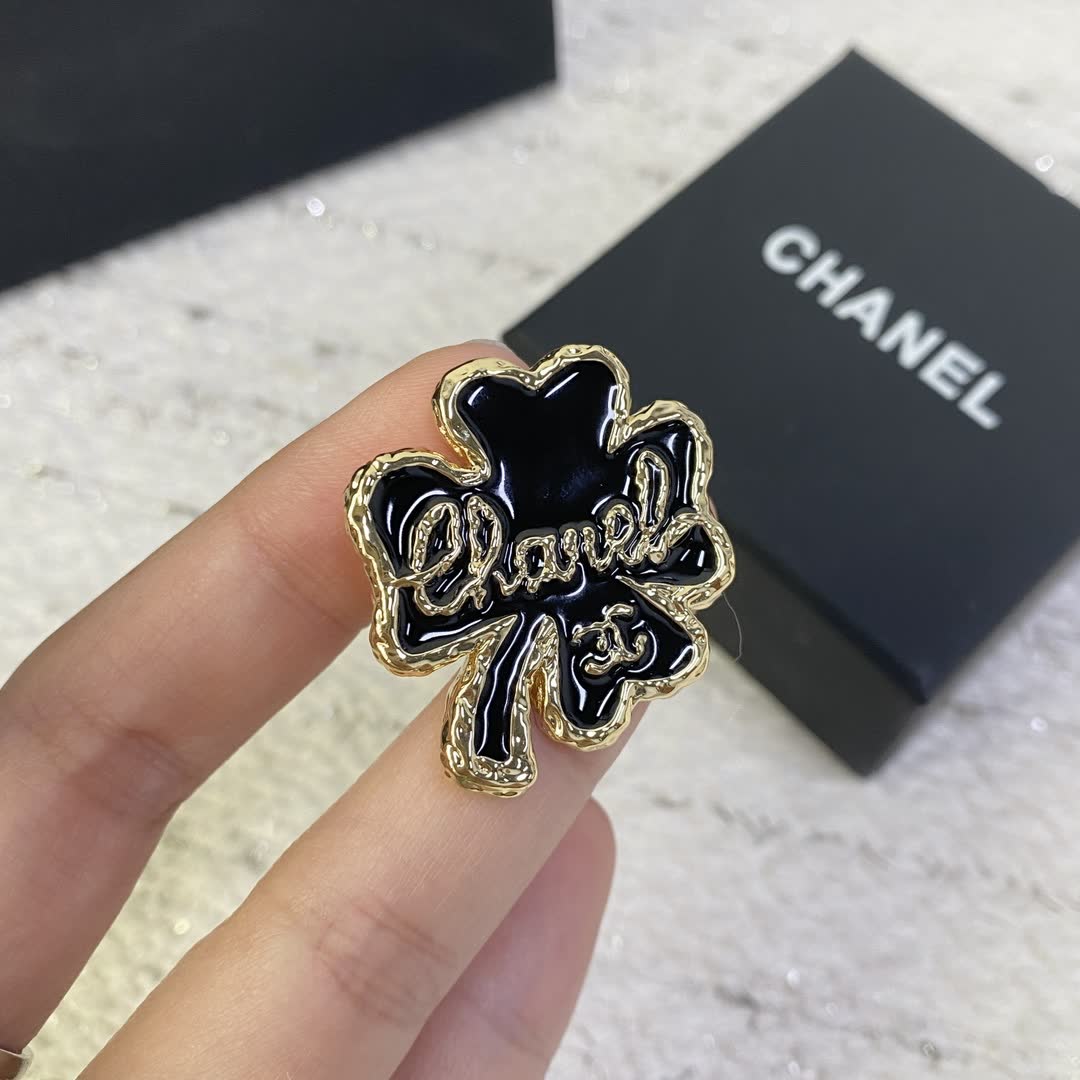 Chanel Clover Leaf Brooch