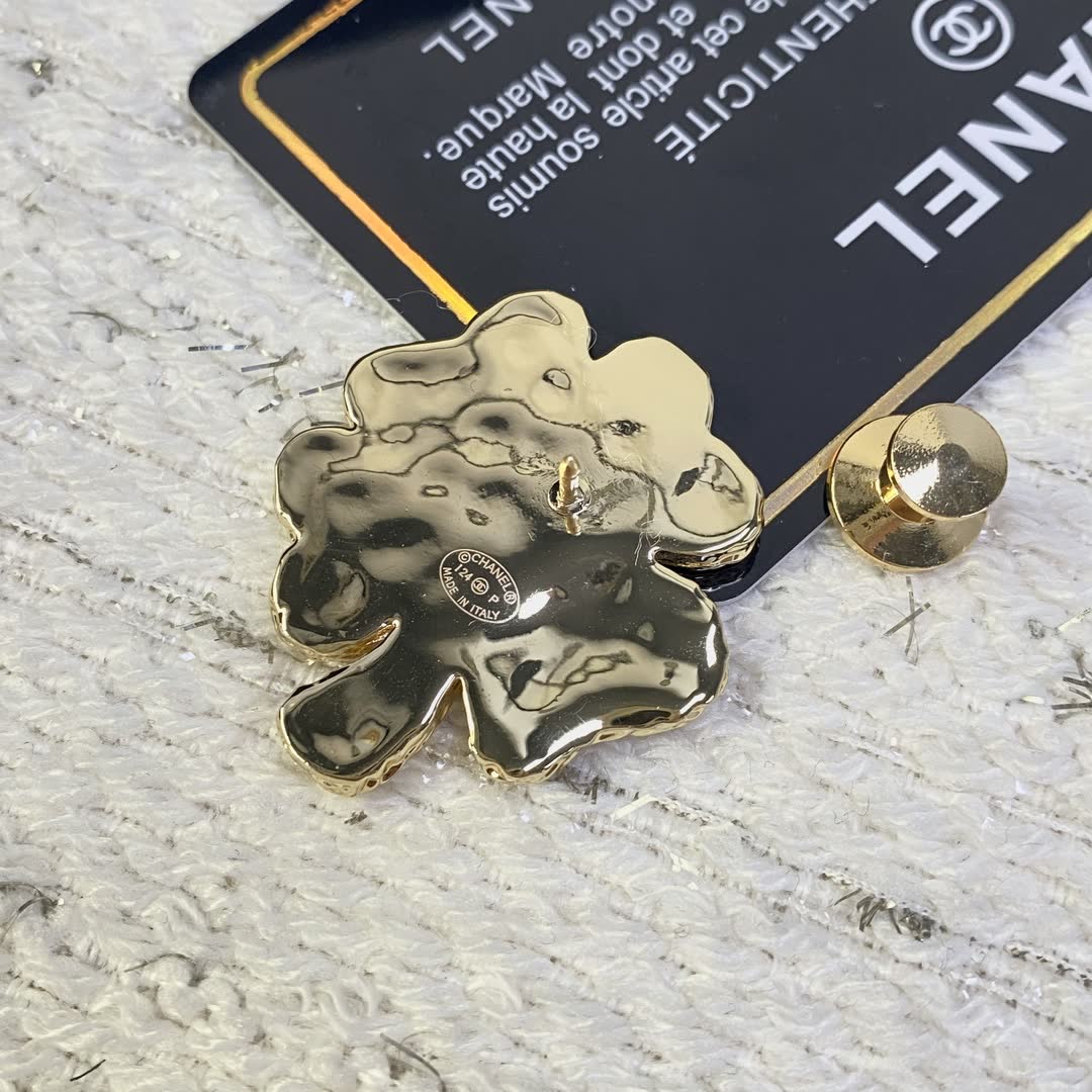 Chanel Clover Leaf Brooch