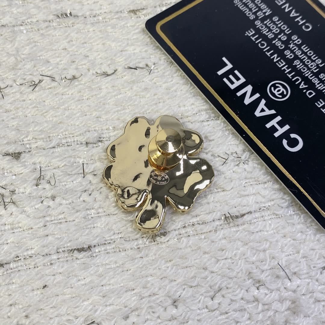 Chanel Clover Leaf Brooch