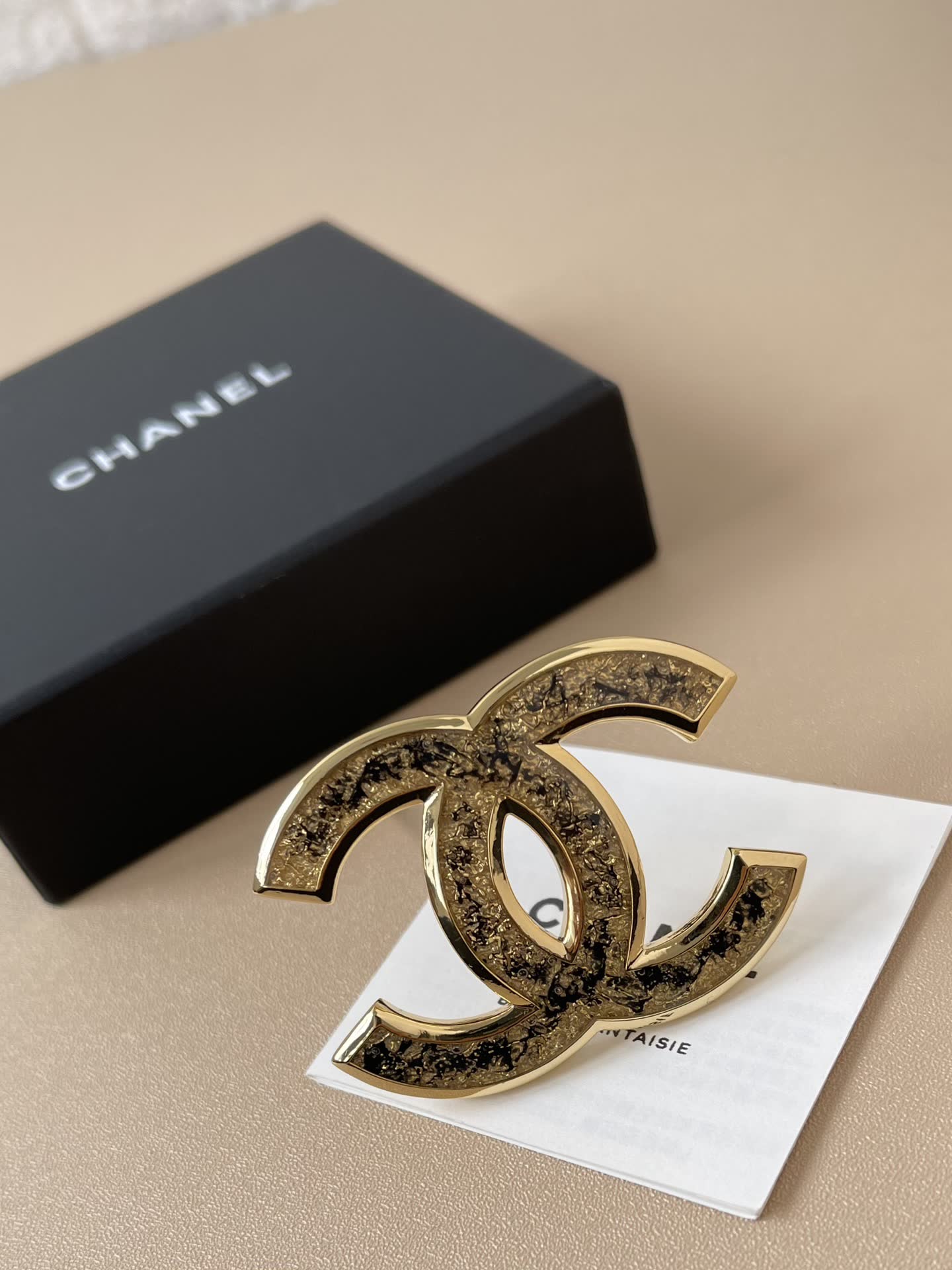 Chanel CC Logo Brooch