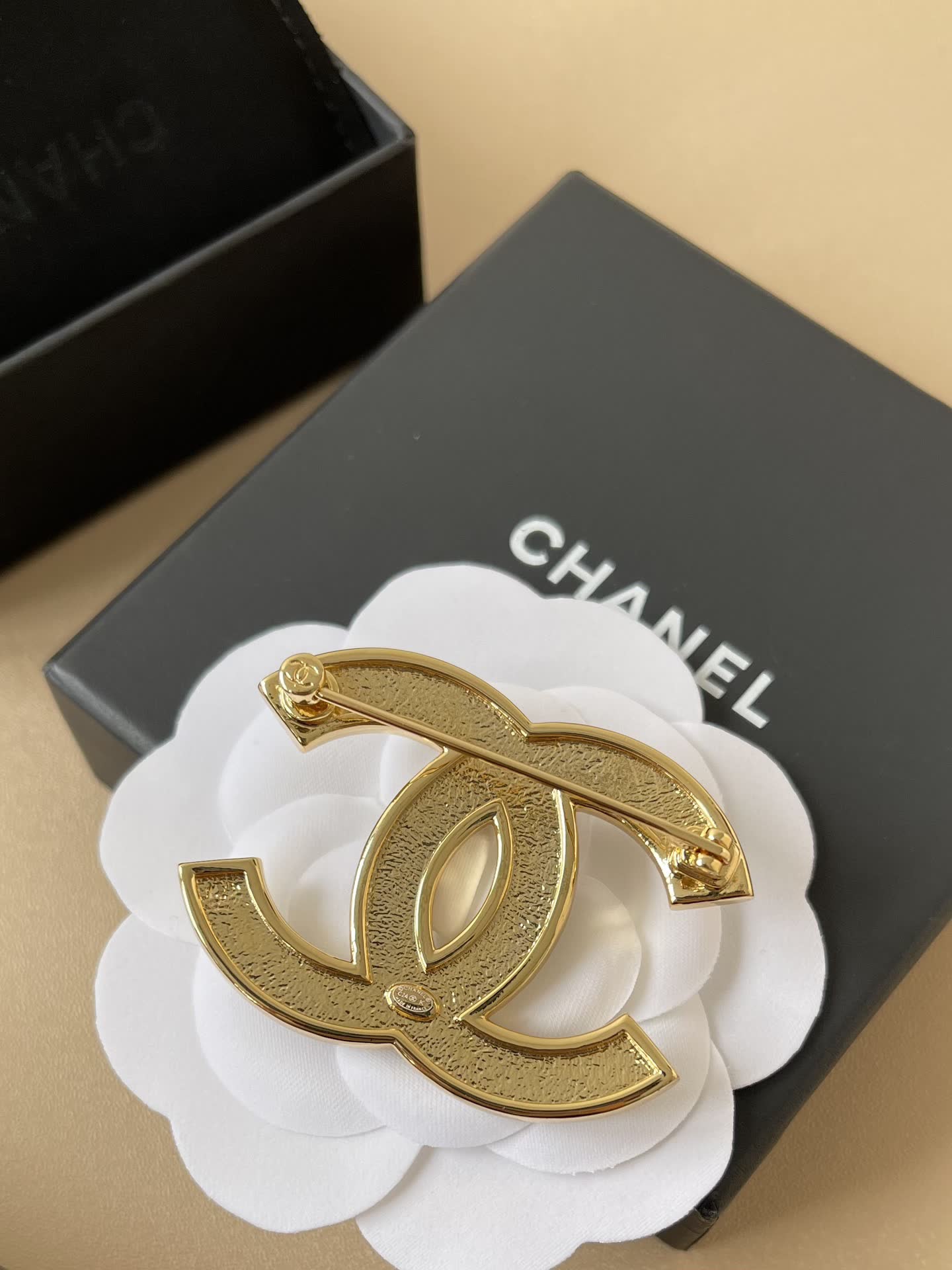 Chanel CC Logo Brooch
