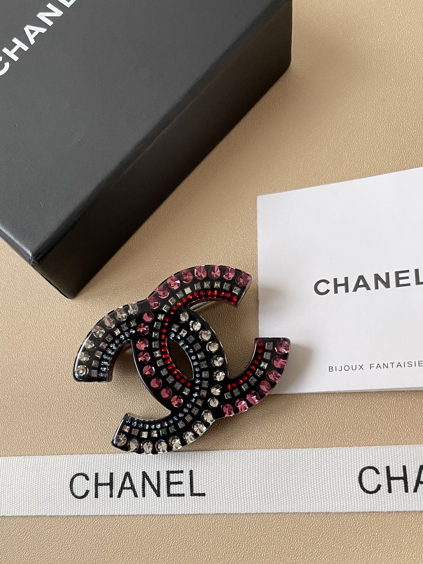 Chanel CC Logo Brooch