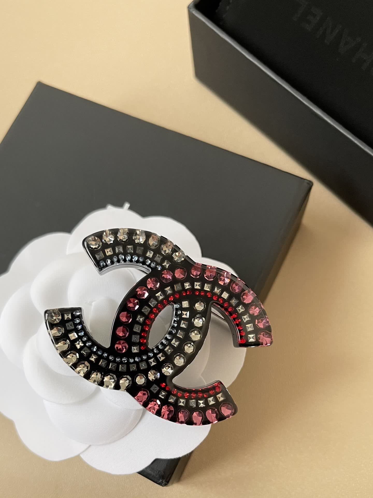 Chanel CC Logo Brooch