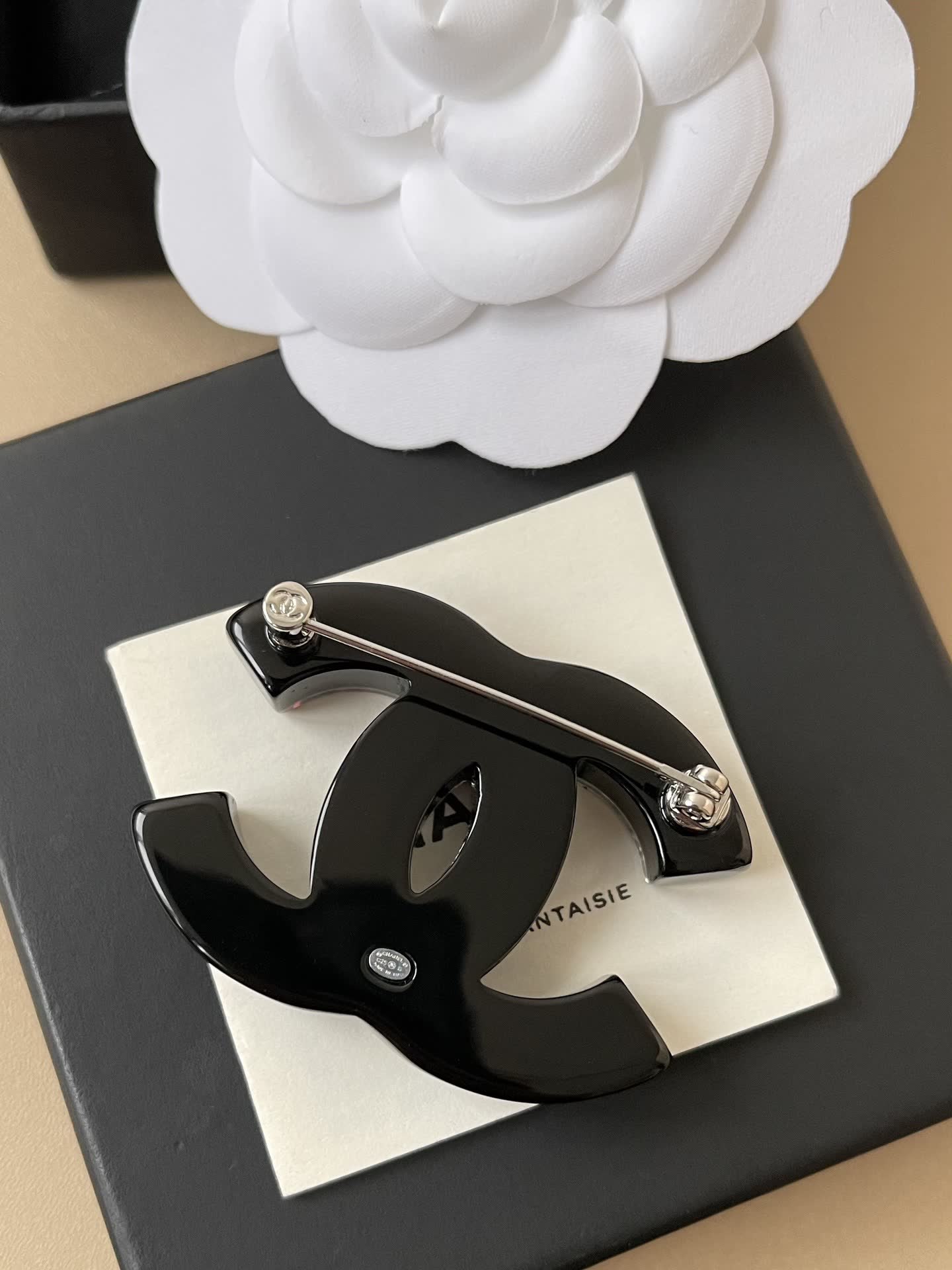 Chanel CC Logo Brooch