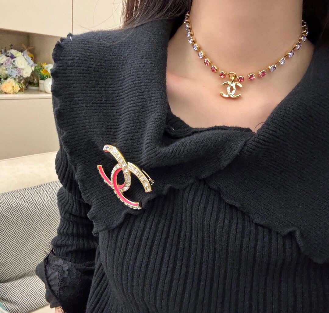 Chanel CC Logo Brooch
