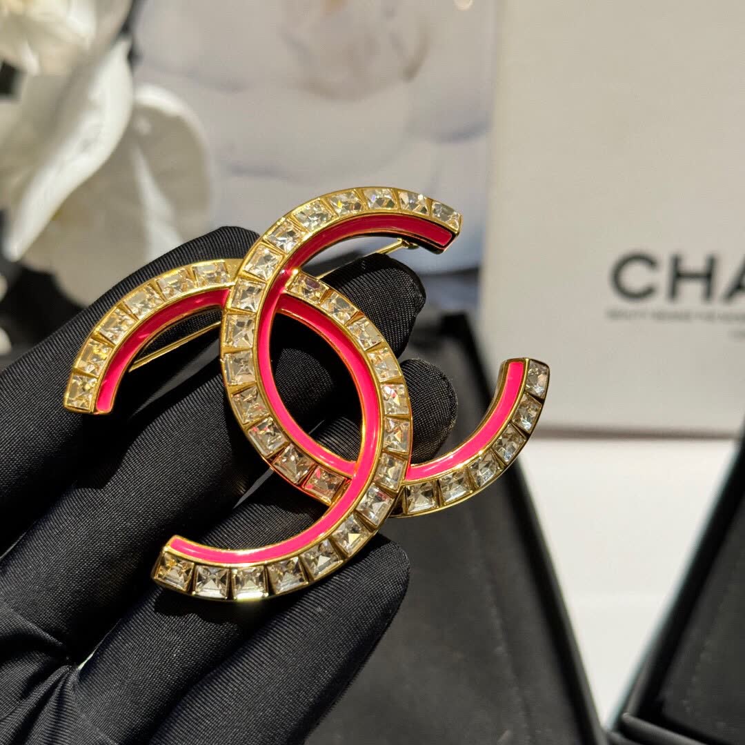 Chanel CC Logo Brooch