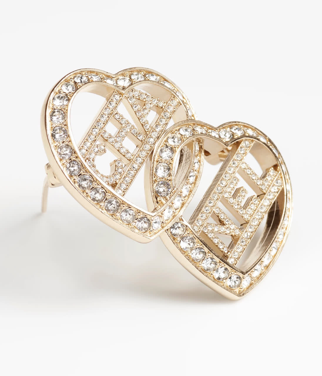 Chanel Double Heart Brooch