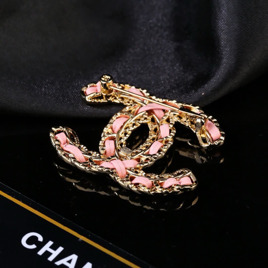 Chanel CC Logo Brooch