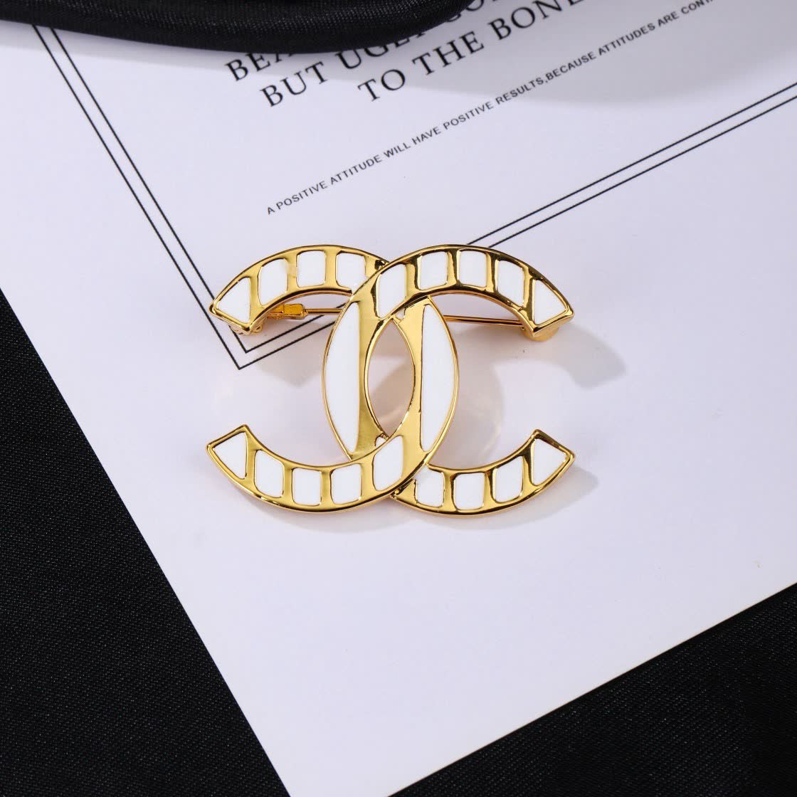 Chanel CC Logo Brooch