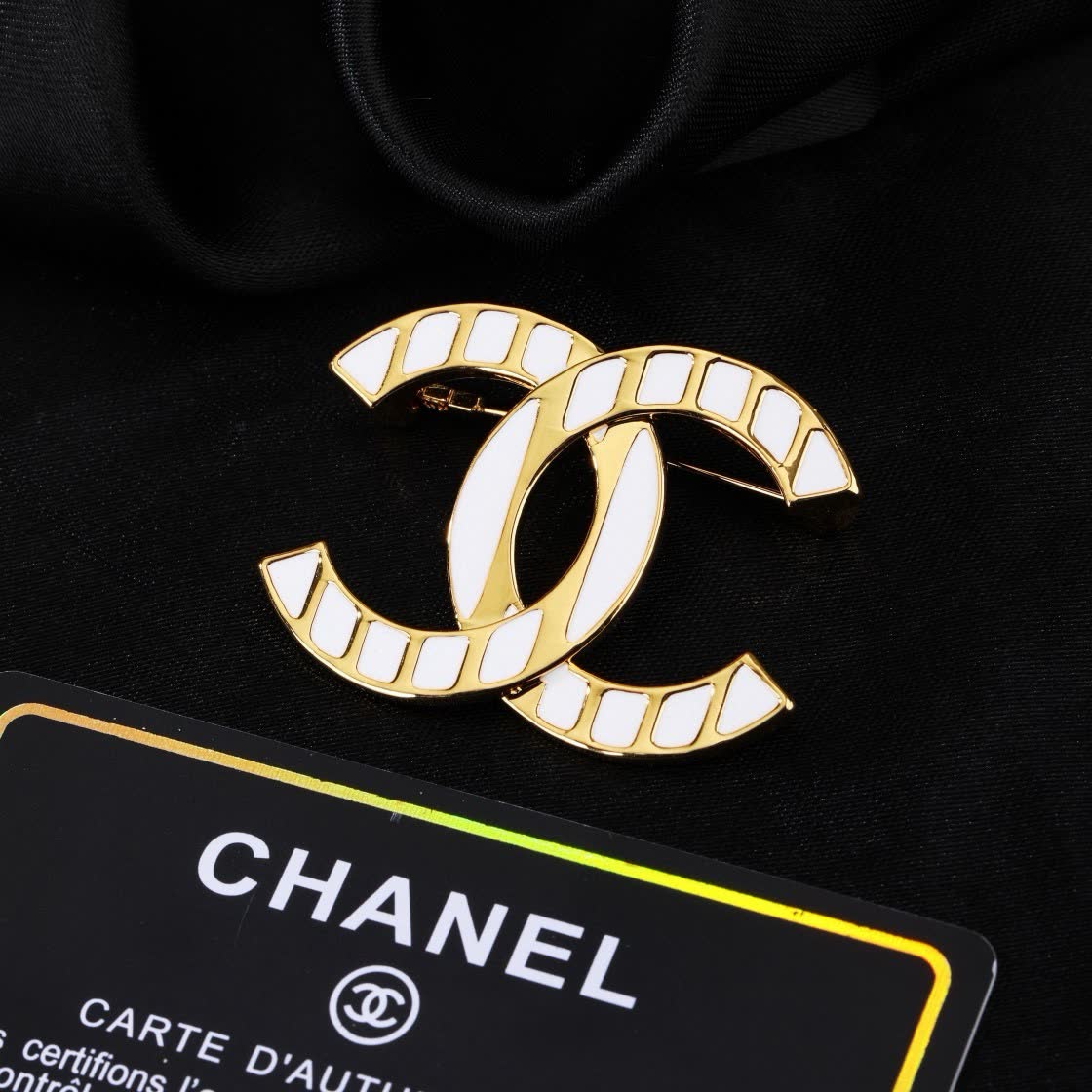 Chanel CC Logo Brooch