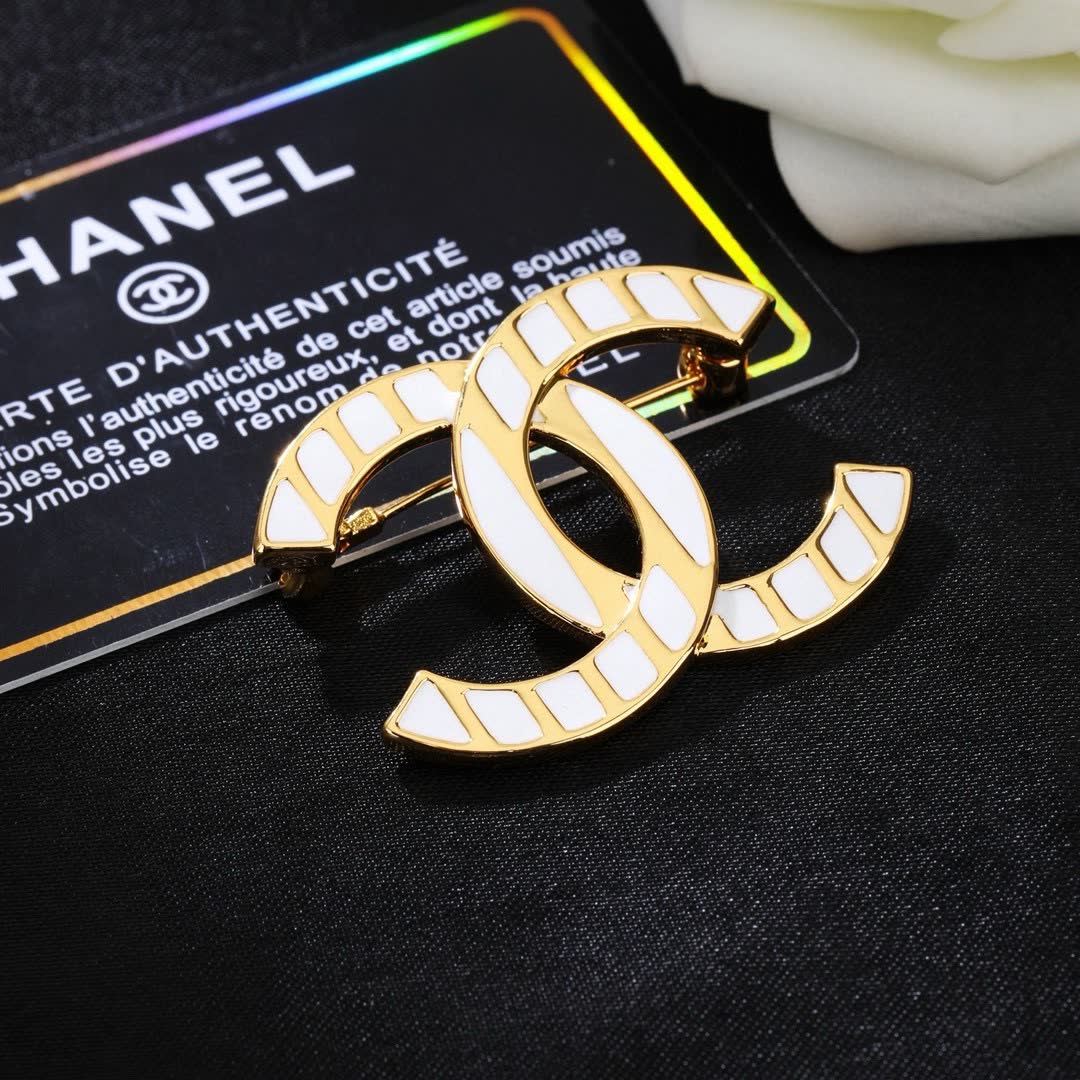 Chanel CC Logo Brooch