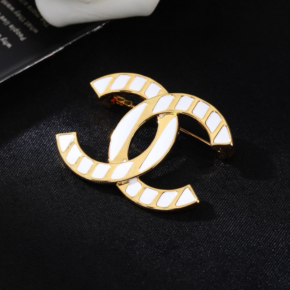 Chanel CC Logo Brooch