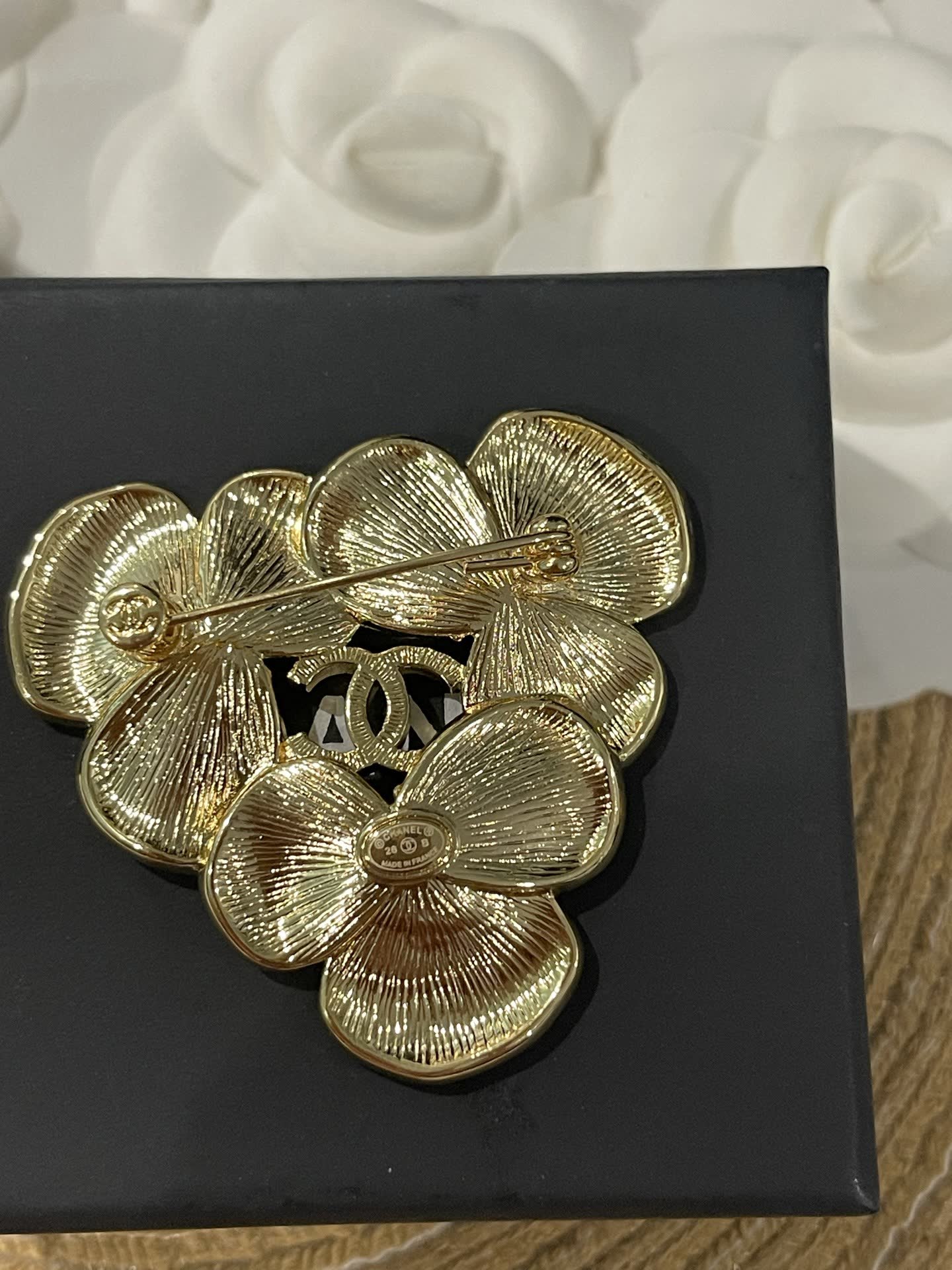Chanel Multicolored Flower Brooch
