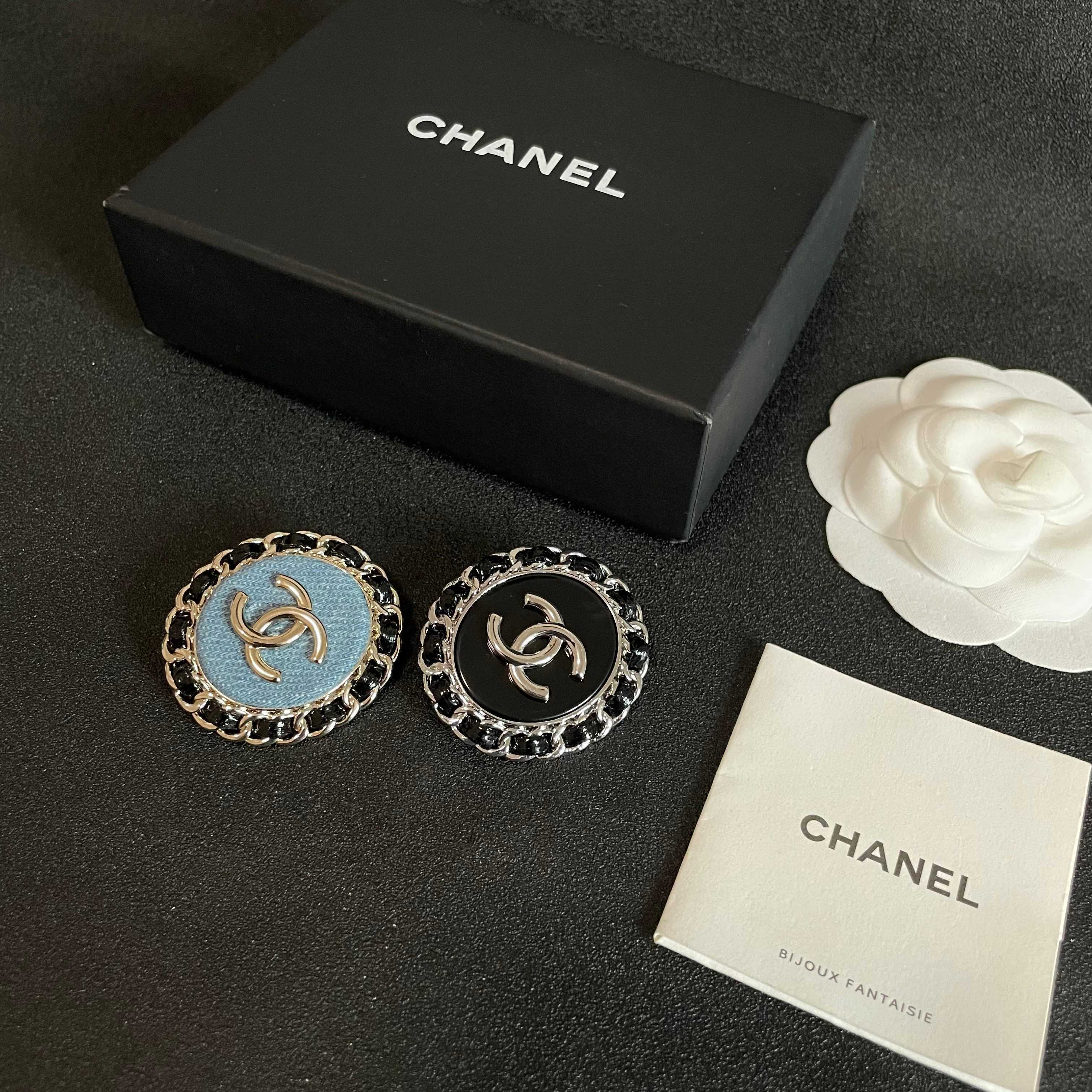 Chanel CC Logo Brooch