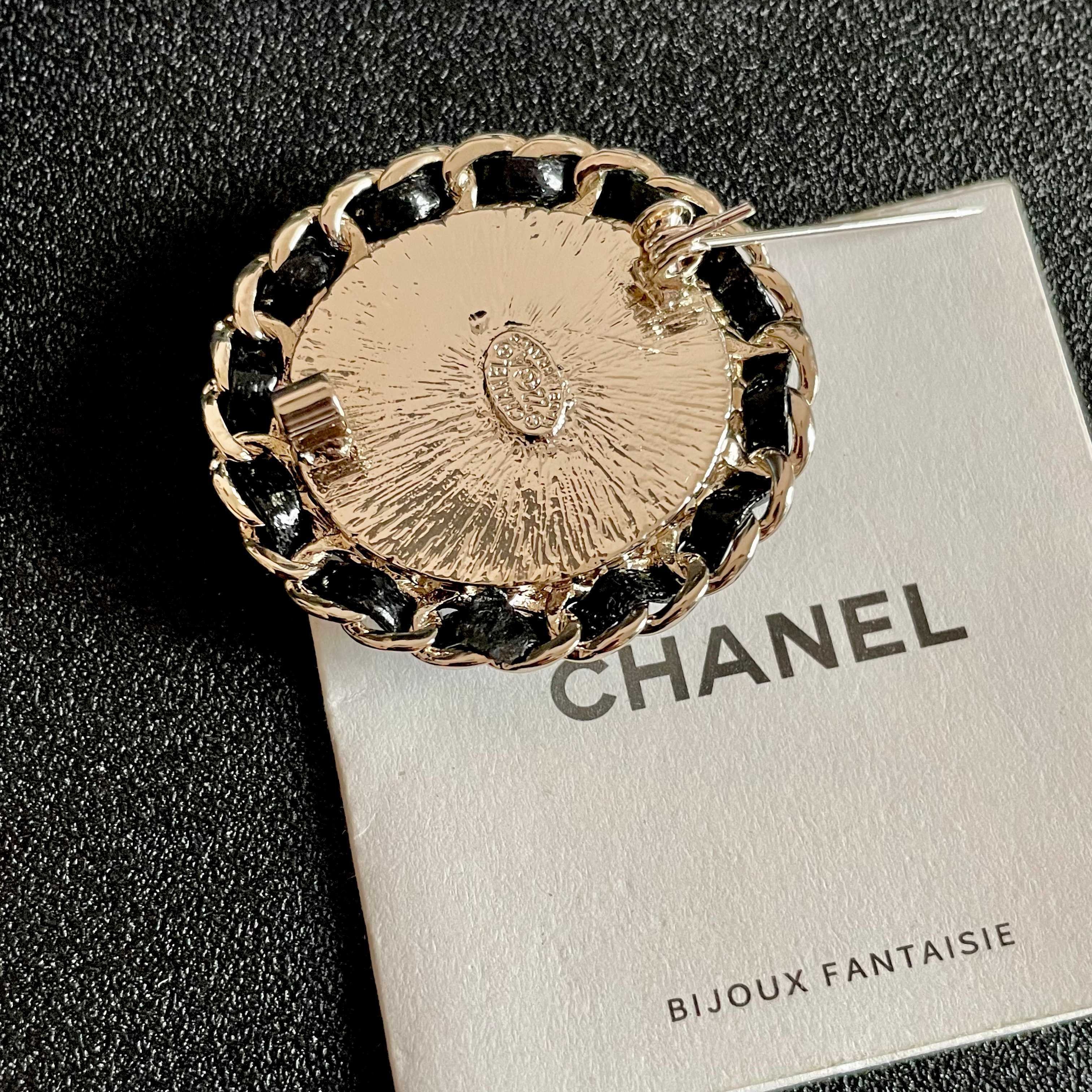 Chanel CC Logo Brooch