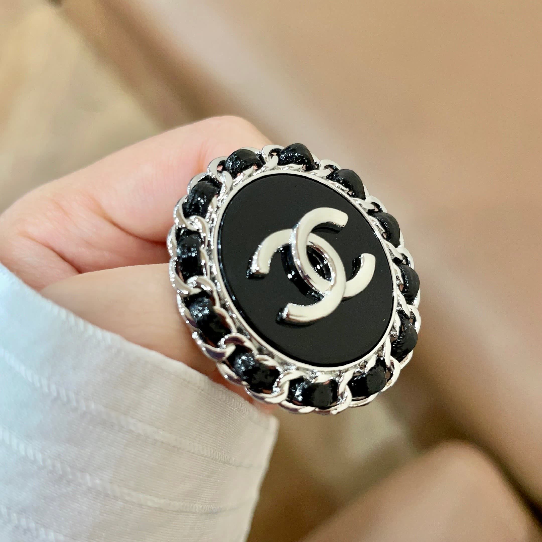 Chanel CC Logo Brooch