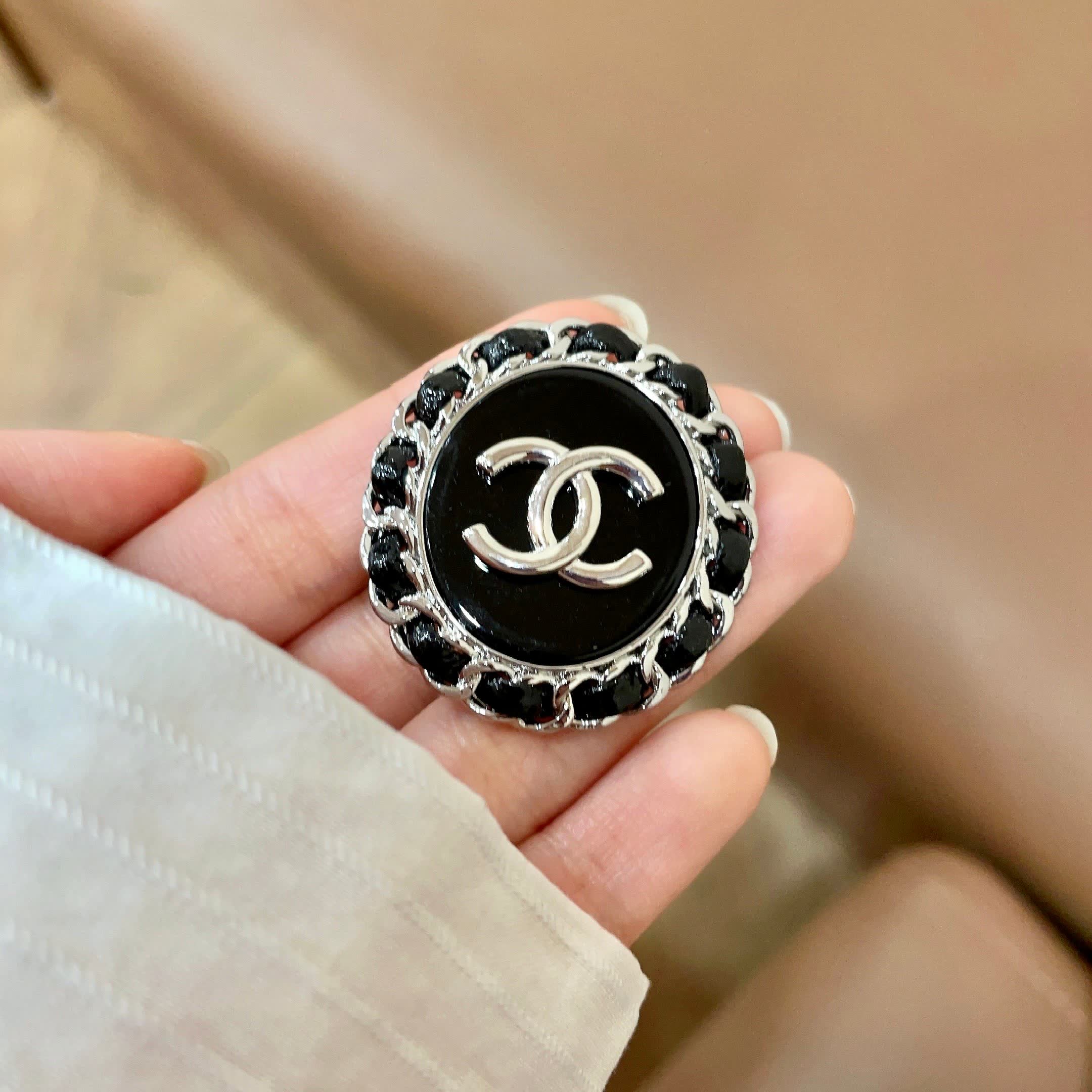 Chanel CC Logo Brooch