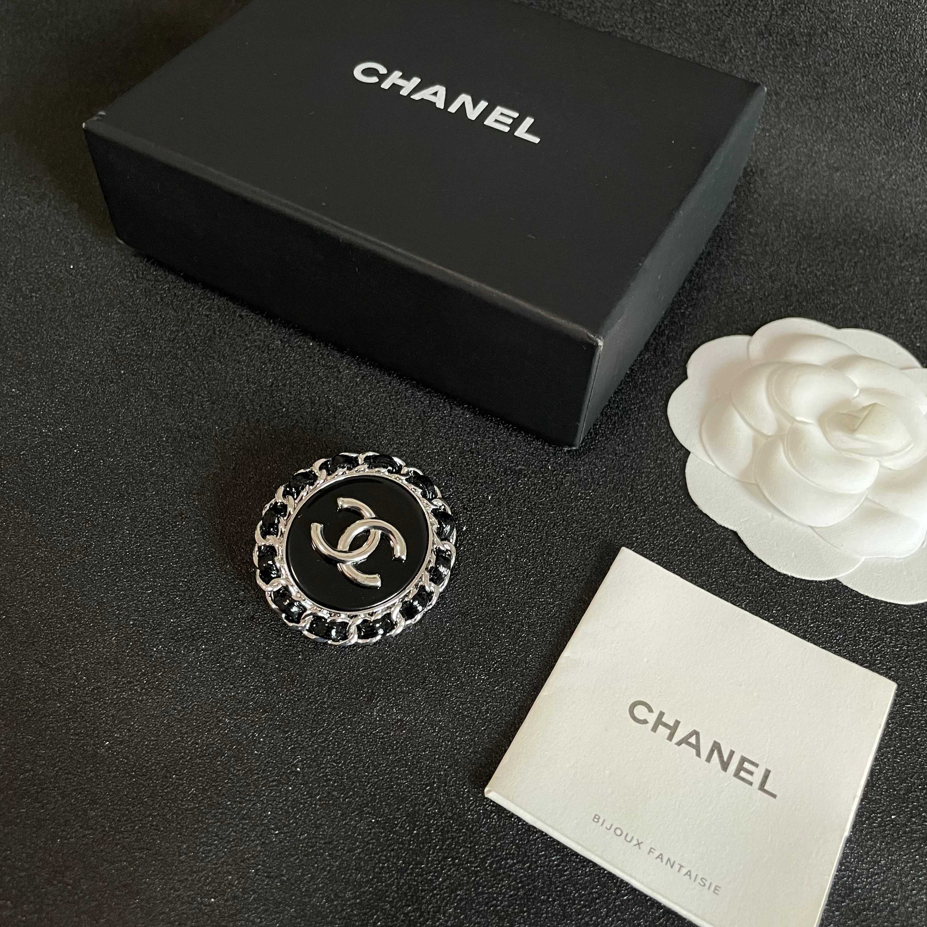 Chanel CC Logo Brooch