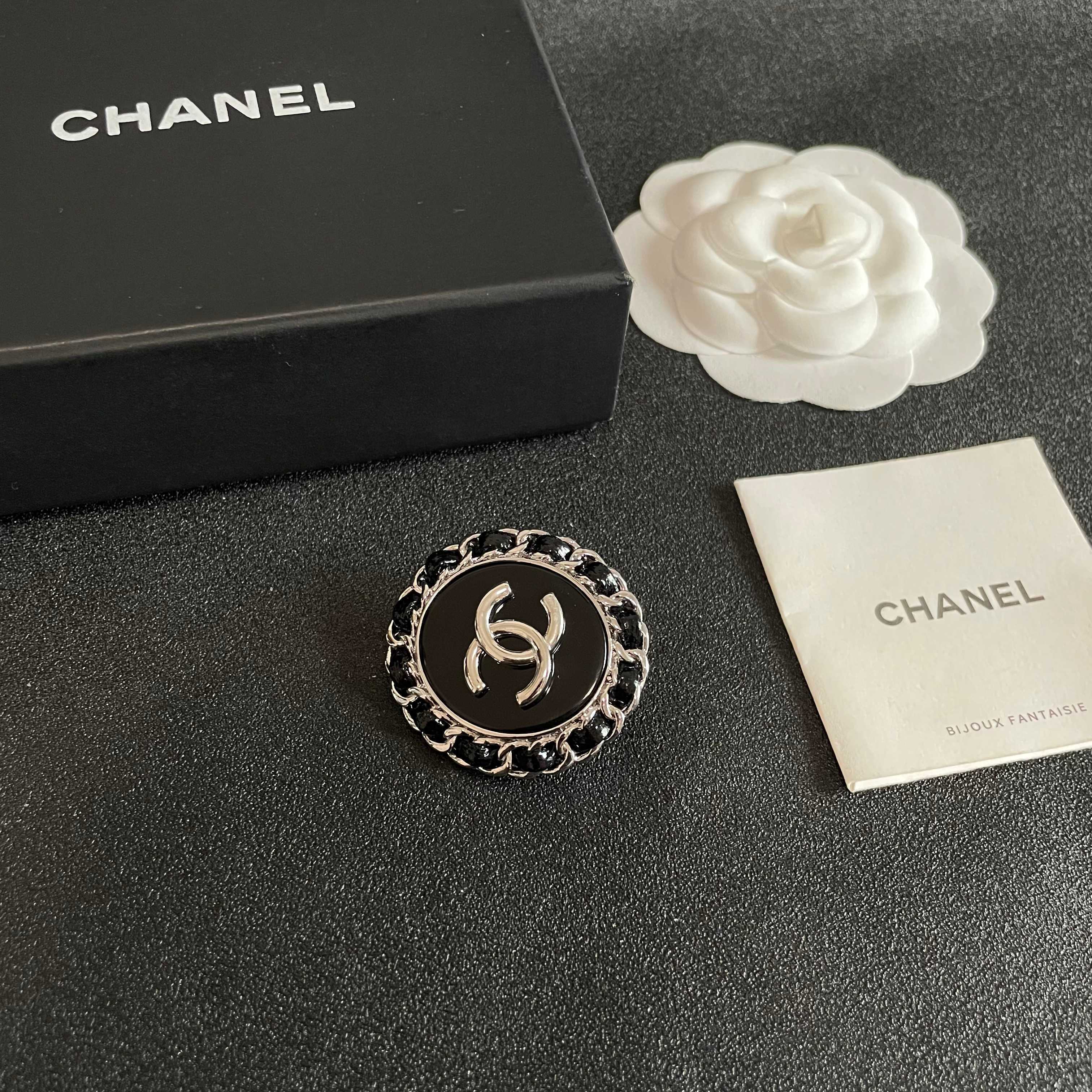 Chanel CC Logo Brooch
