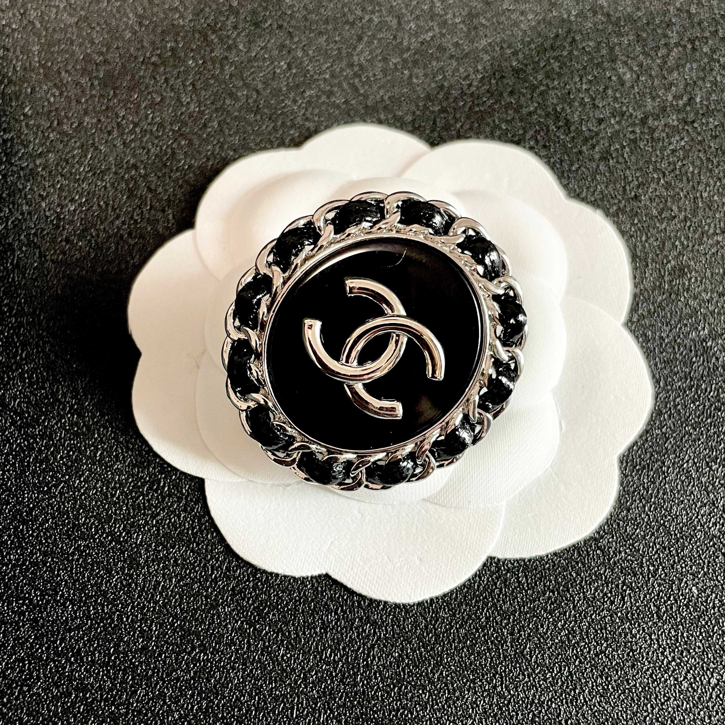 Chanel CC Logo Brooch