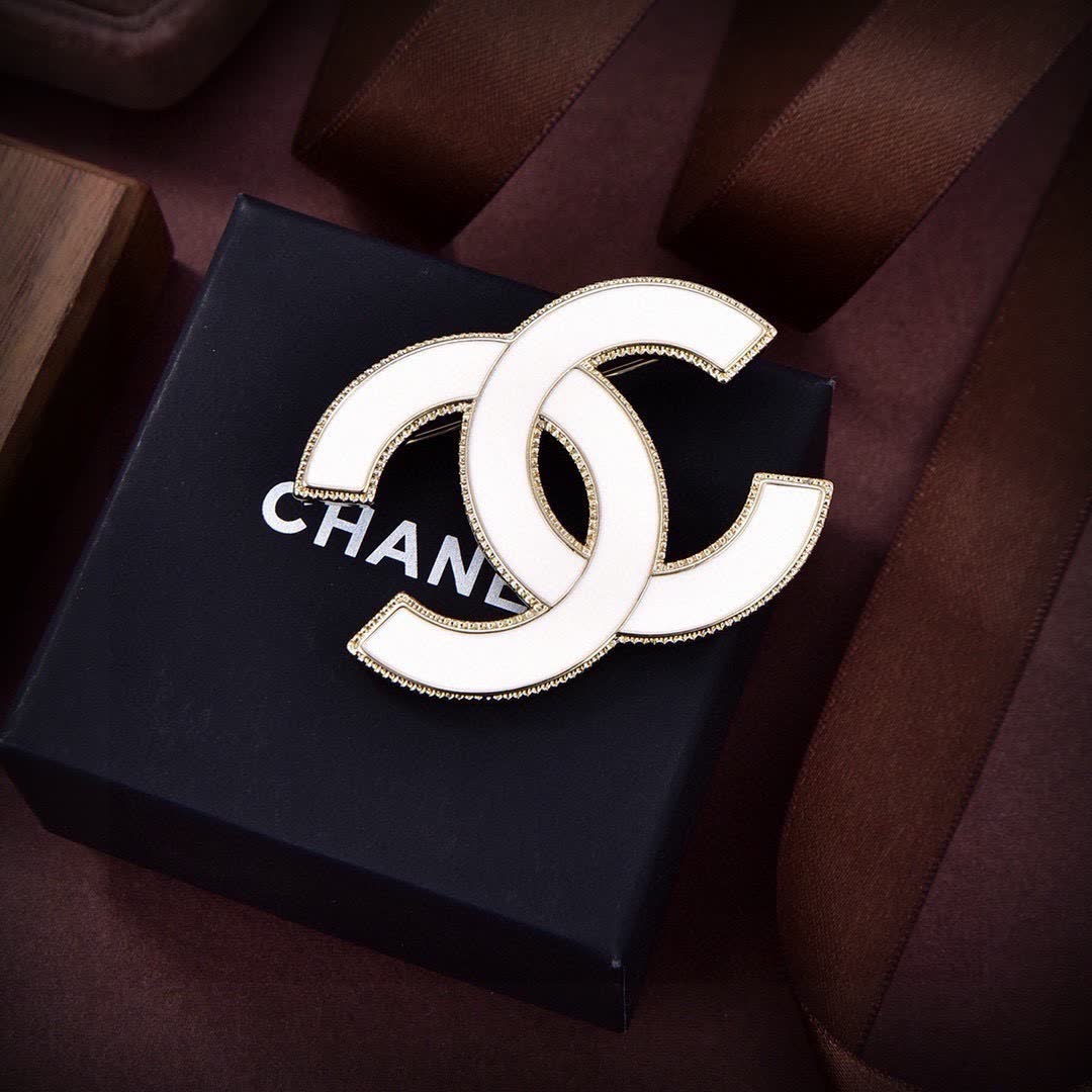 Chanel CC Logo Brooch