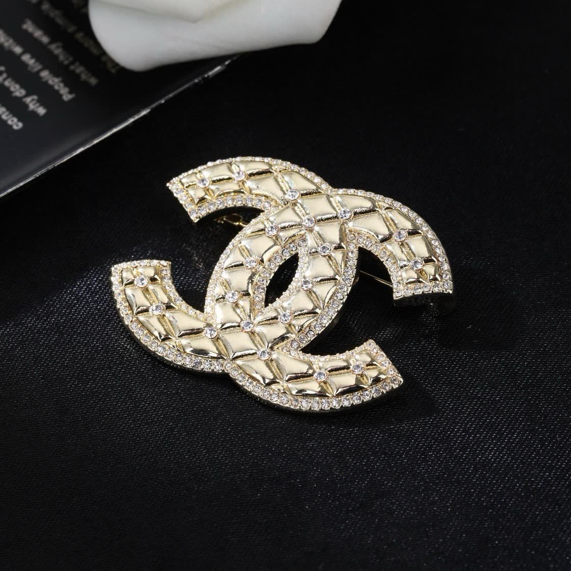 Chanel CC Logo Brooch