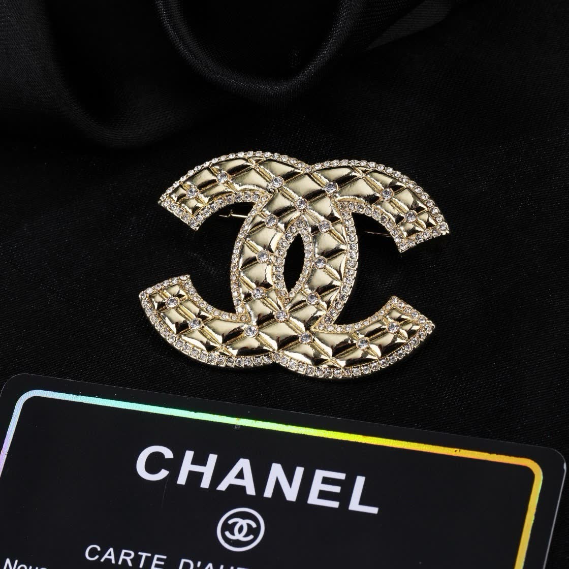 Chanel CC Logo Brooch