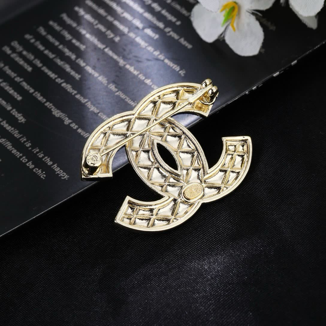 Chanel CC Logo Brooch
