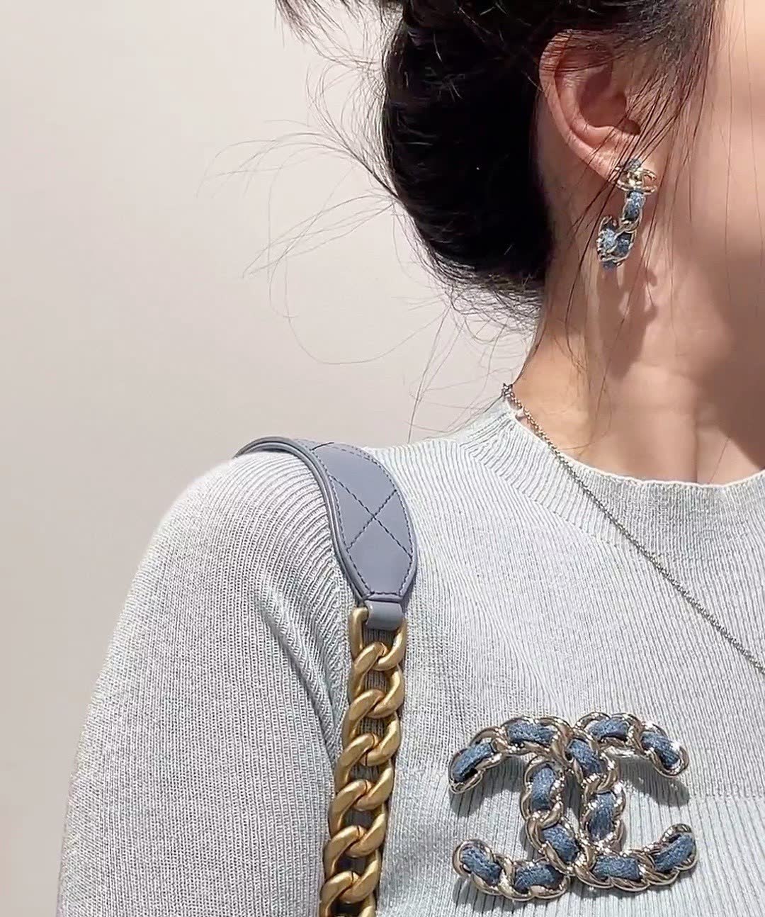 Chanel CC Logo Brooch