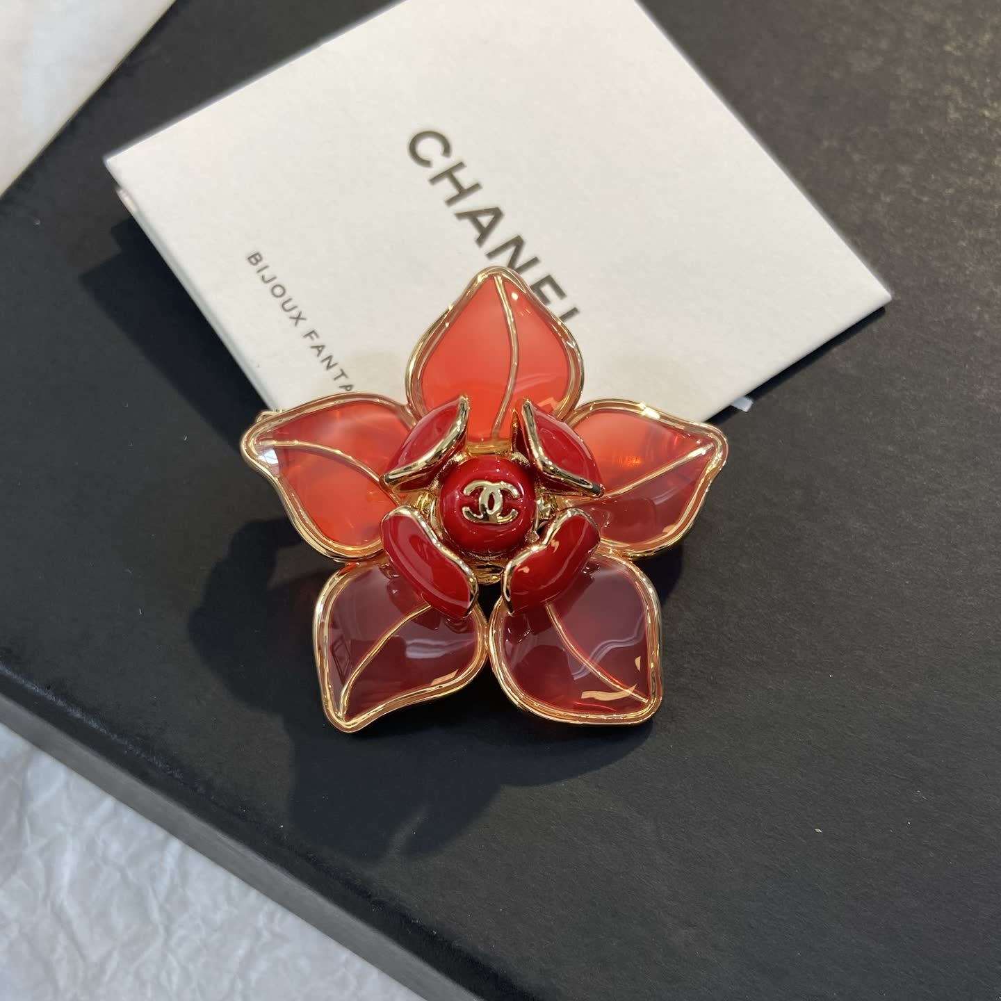 Chanel Camellia Brooch Set