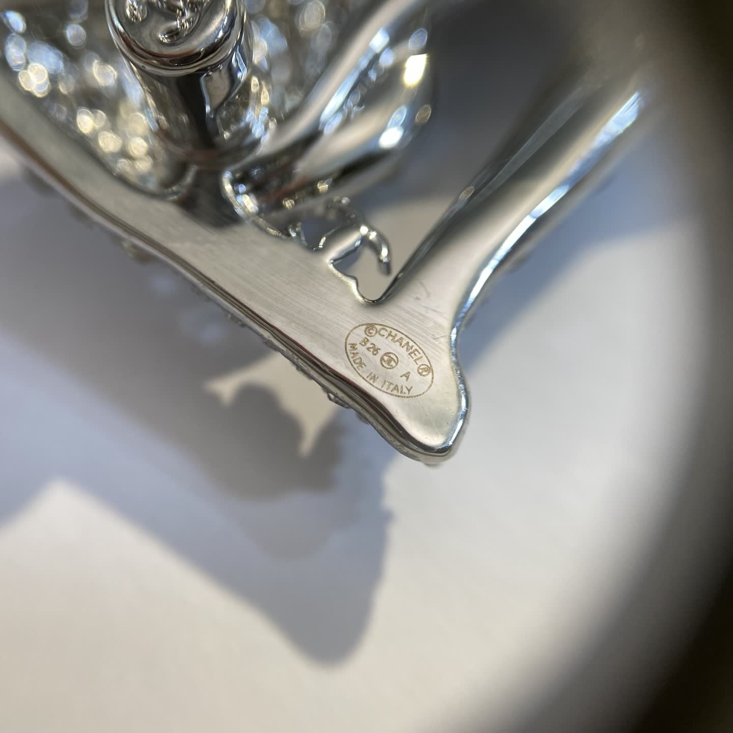 Chanel Crystal Dog Brooch