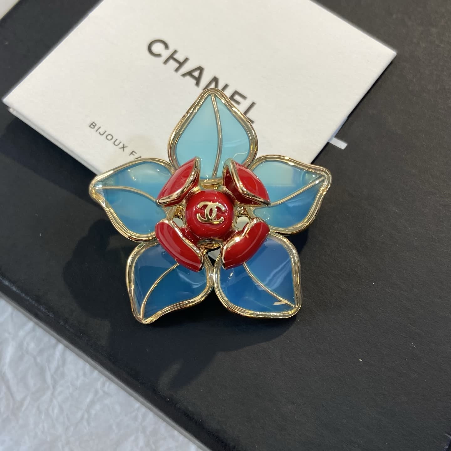 Chanel Camellia Brooch Set