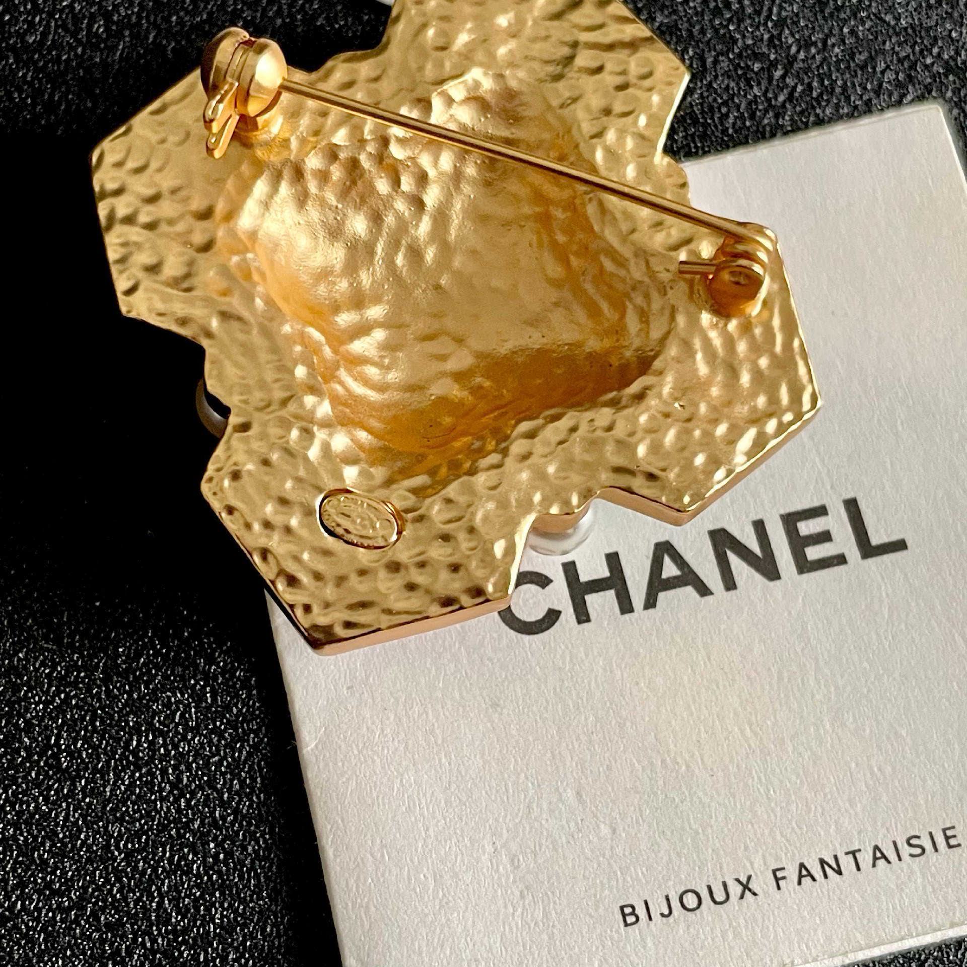 Chanel Multicolored Gemstone Brooch