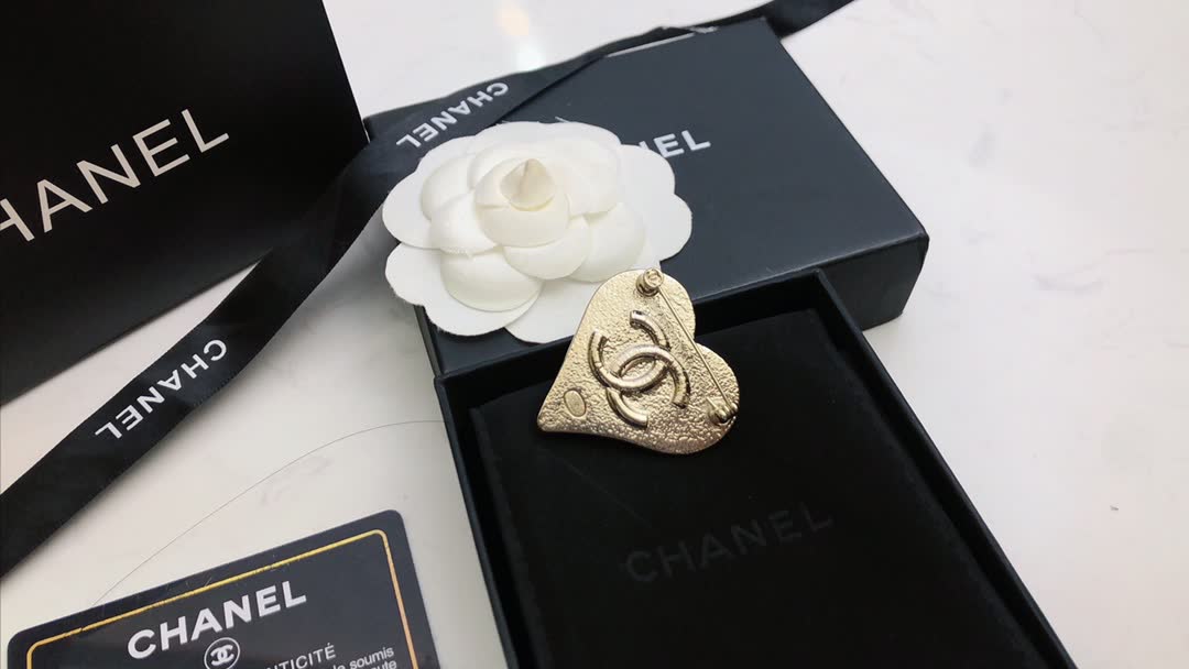 Chanel Heart Brooch