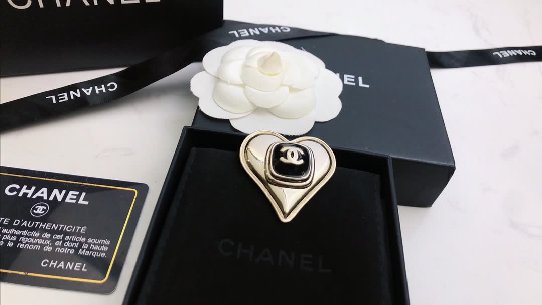 Chanel Heart Brooch
