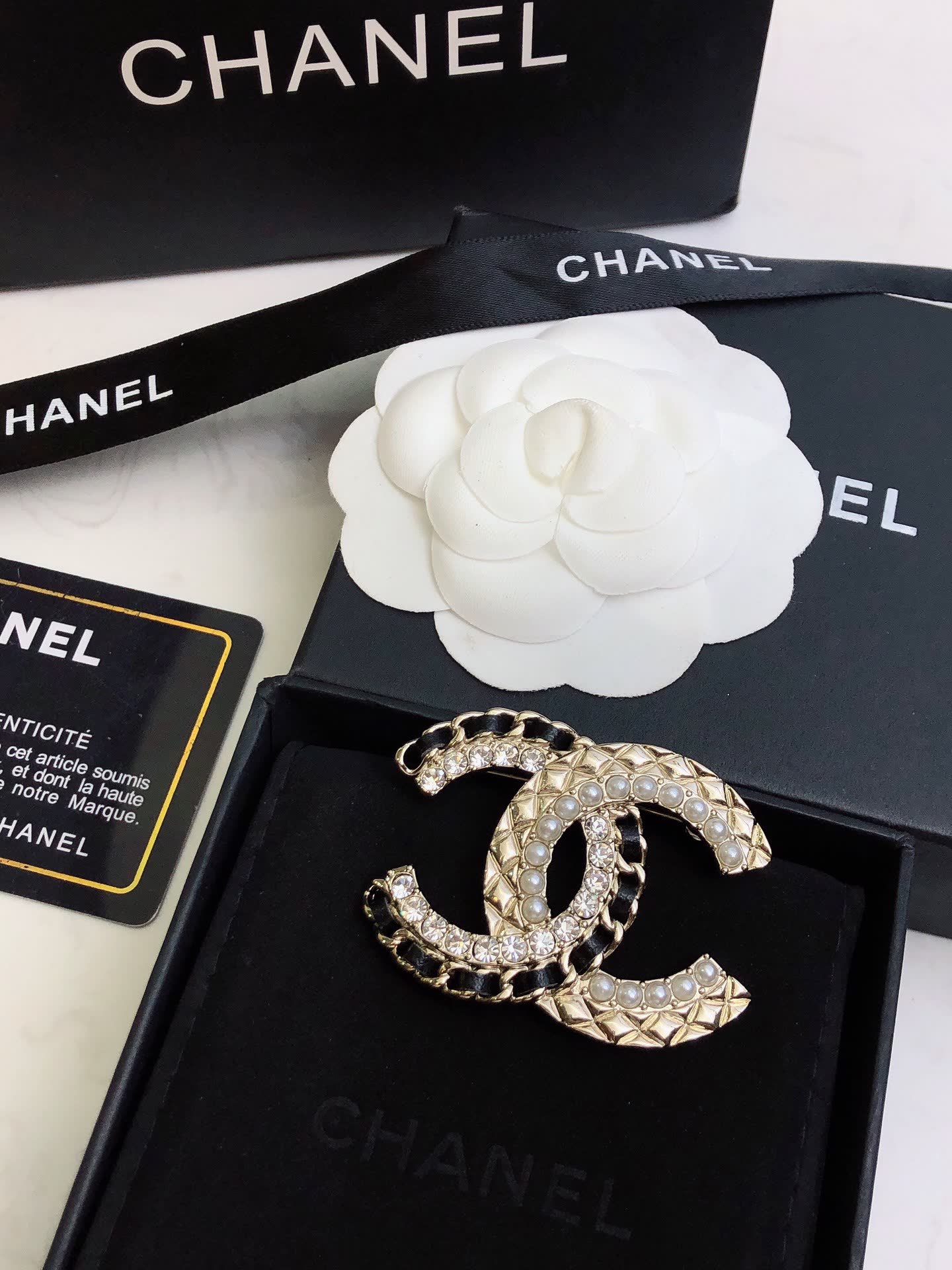 Chanel CC Logo Brooch