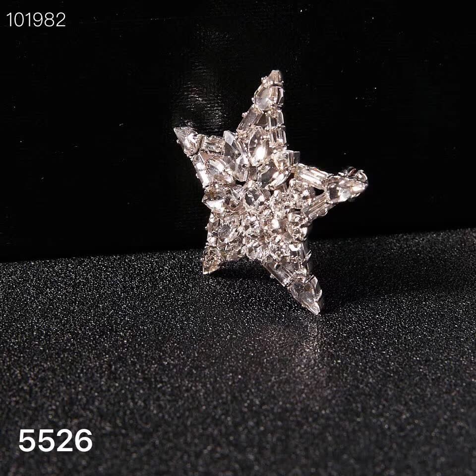 YSL Saint Laurent Paris Star Brooch