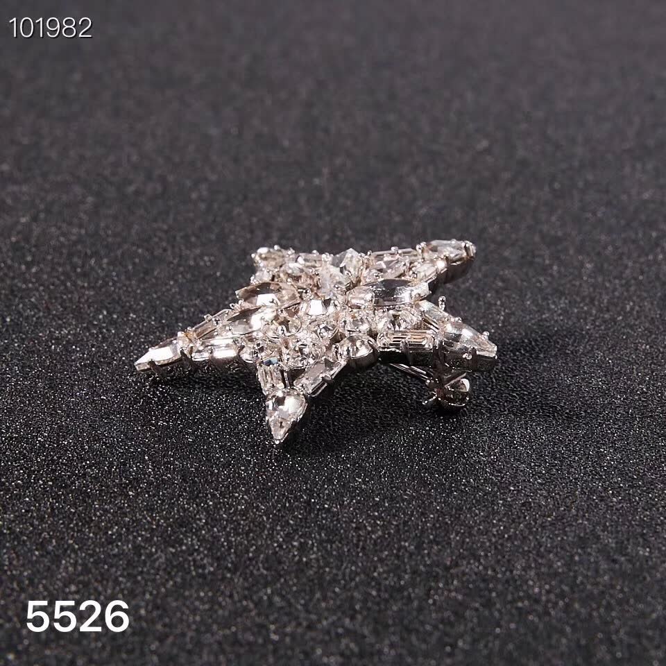 YSL Saint Laurent Paris Star Brooch