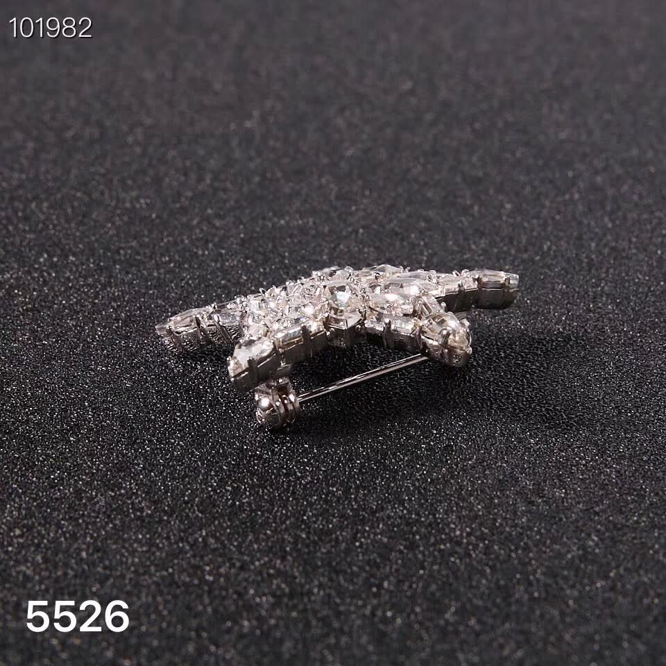 YSL Saint Laurent Paris Star Brooch