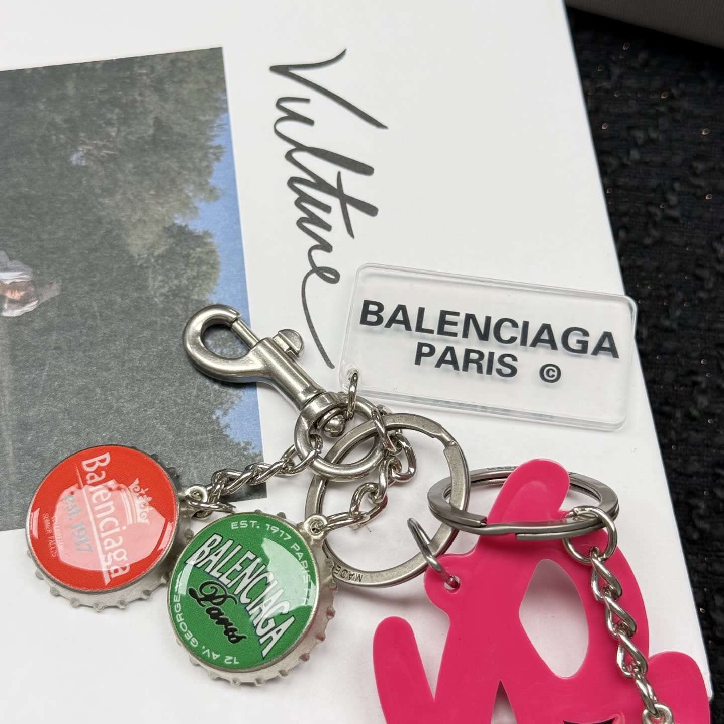 Balenciaga 'Blanc' Keychain