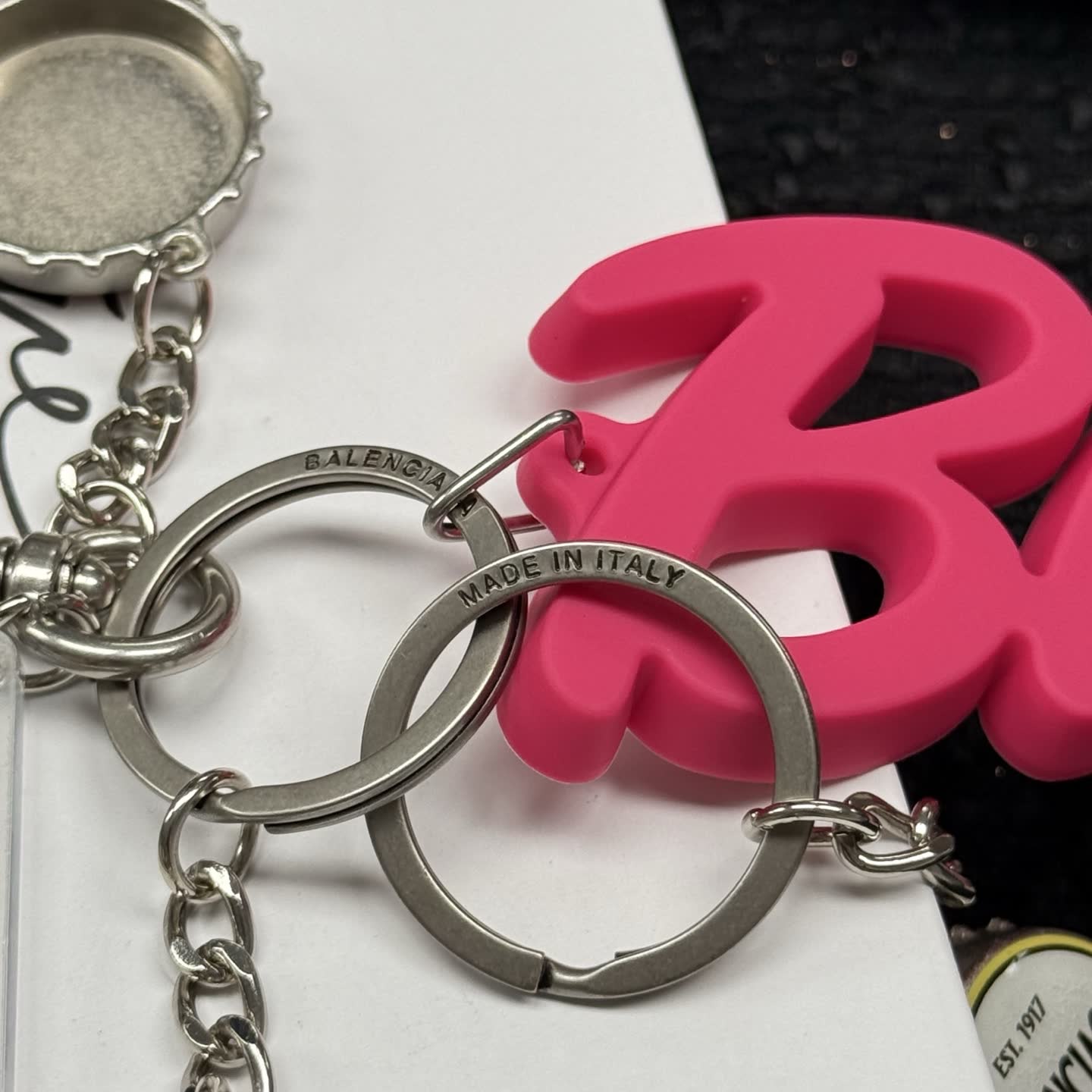 Balenciaga 'Blanc' Keychain