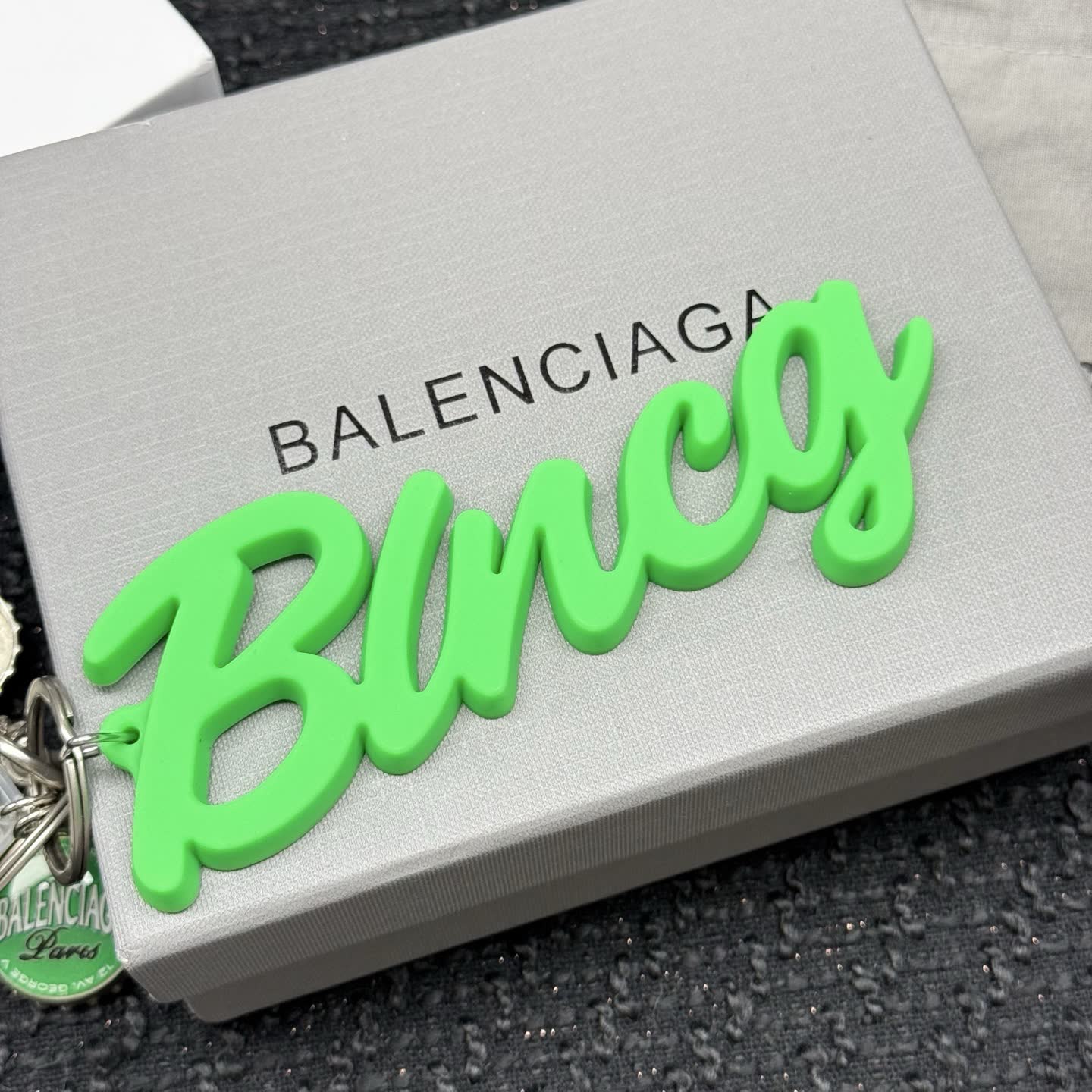 Balenciaga Keychain with Logo Charms