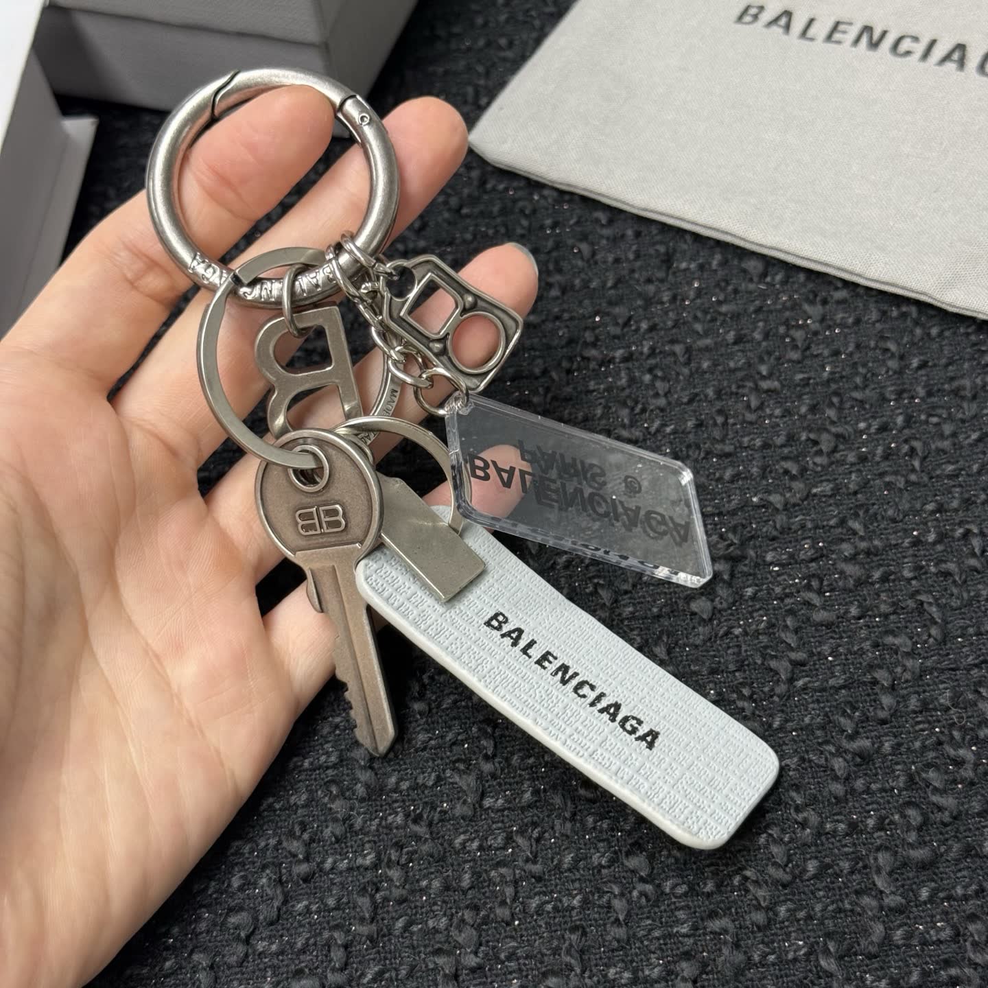 Balenciaga Paris Keychain