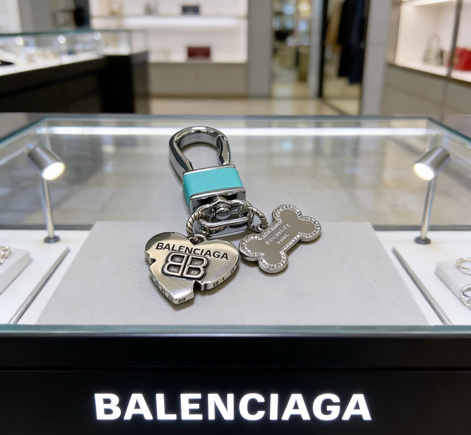 Balenciaga Lock Keychain