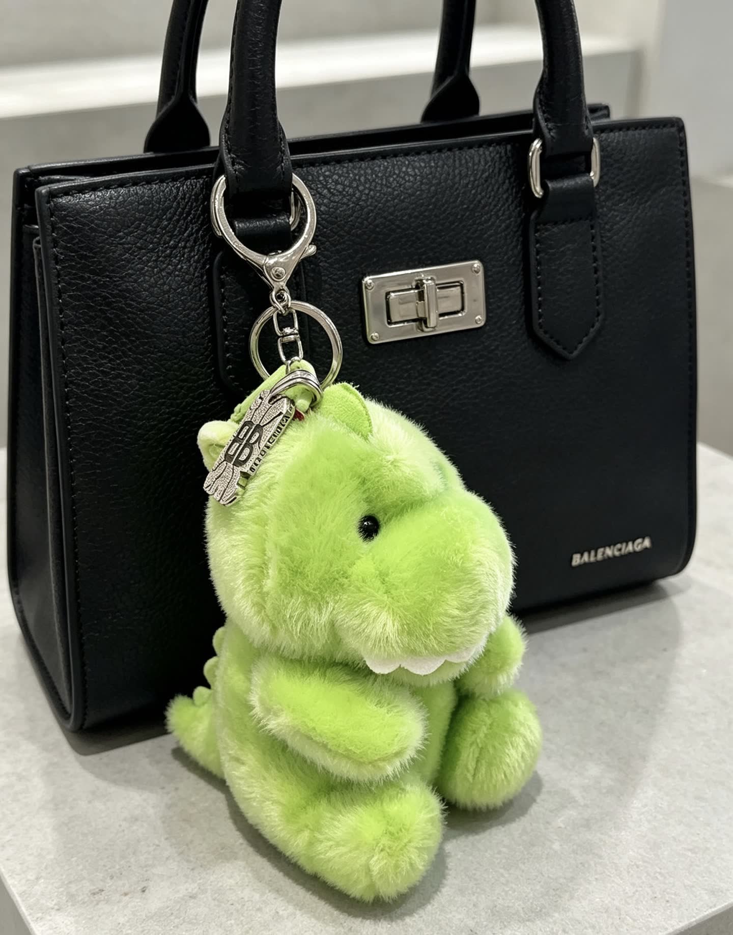 Balenciaga Green Dinosaur Keychain