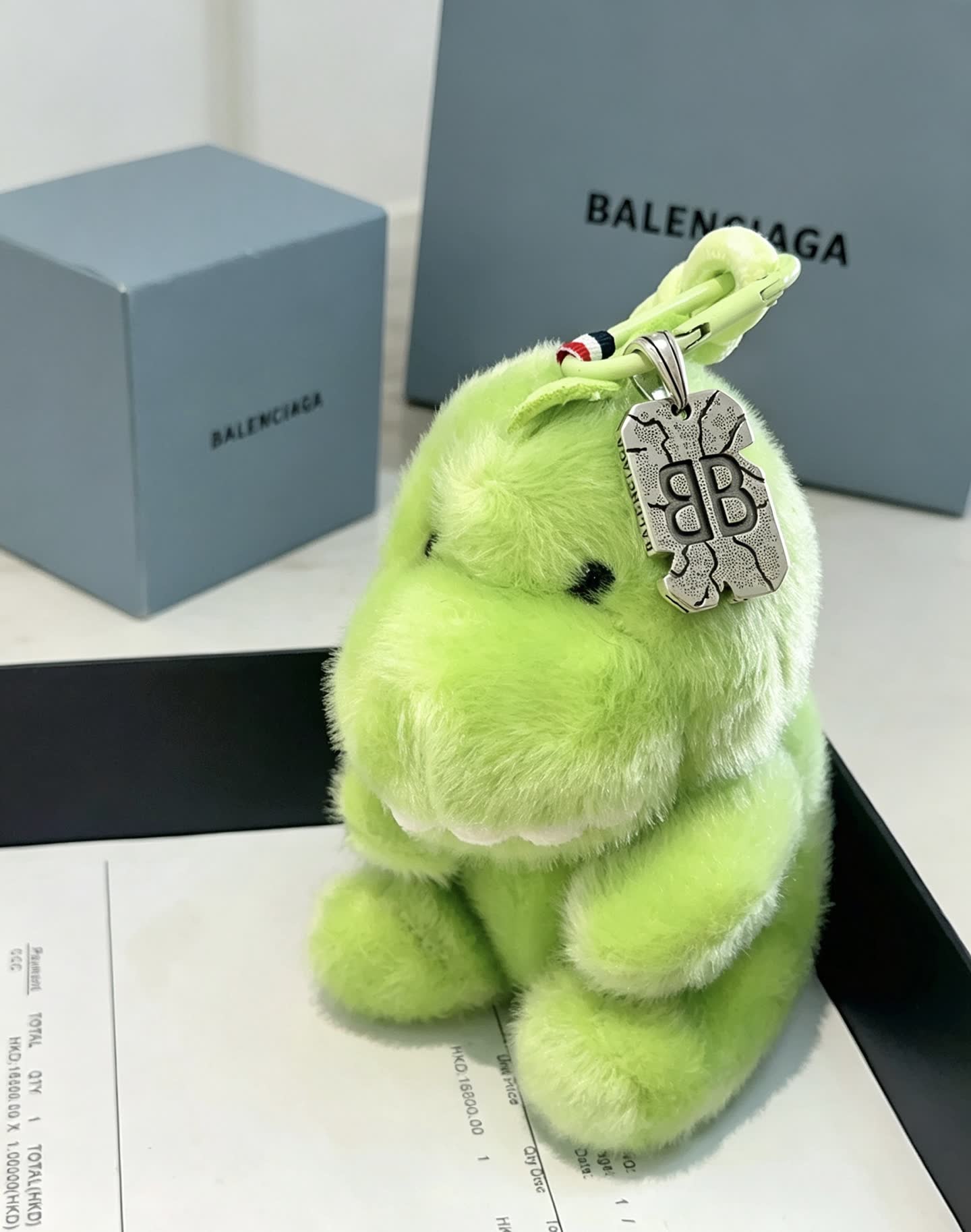 Balenciaga Green Dinosaur Keychain