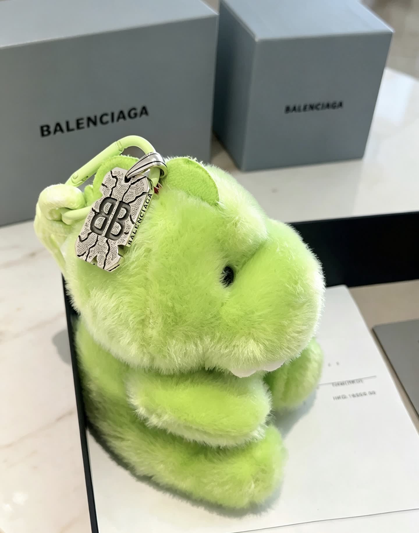 Balenciaga Green Dinosaur Keychain