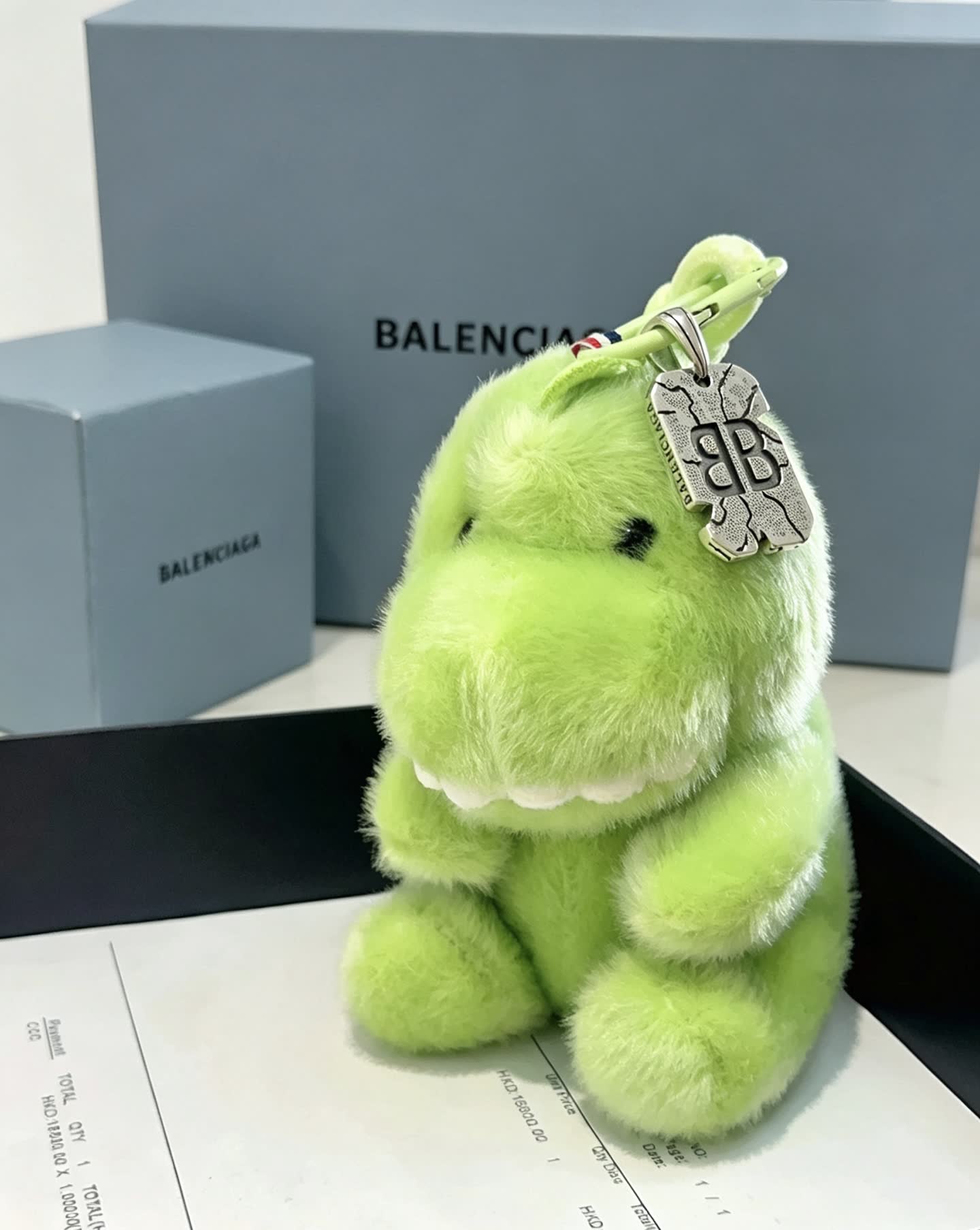Balenciaga Green Dinosaur Keychain