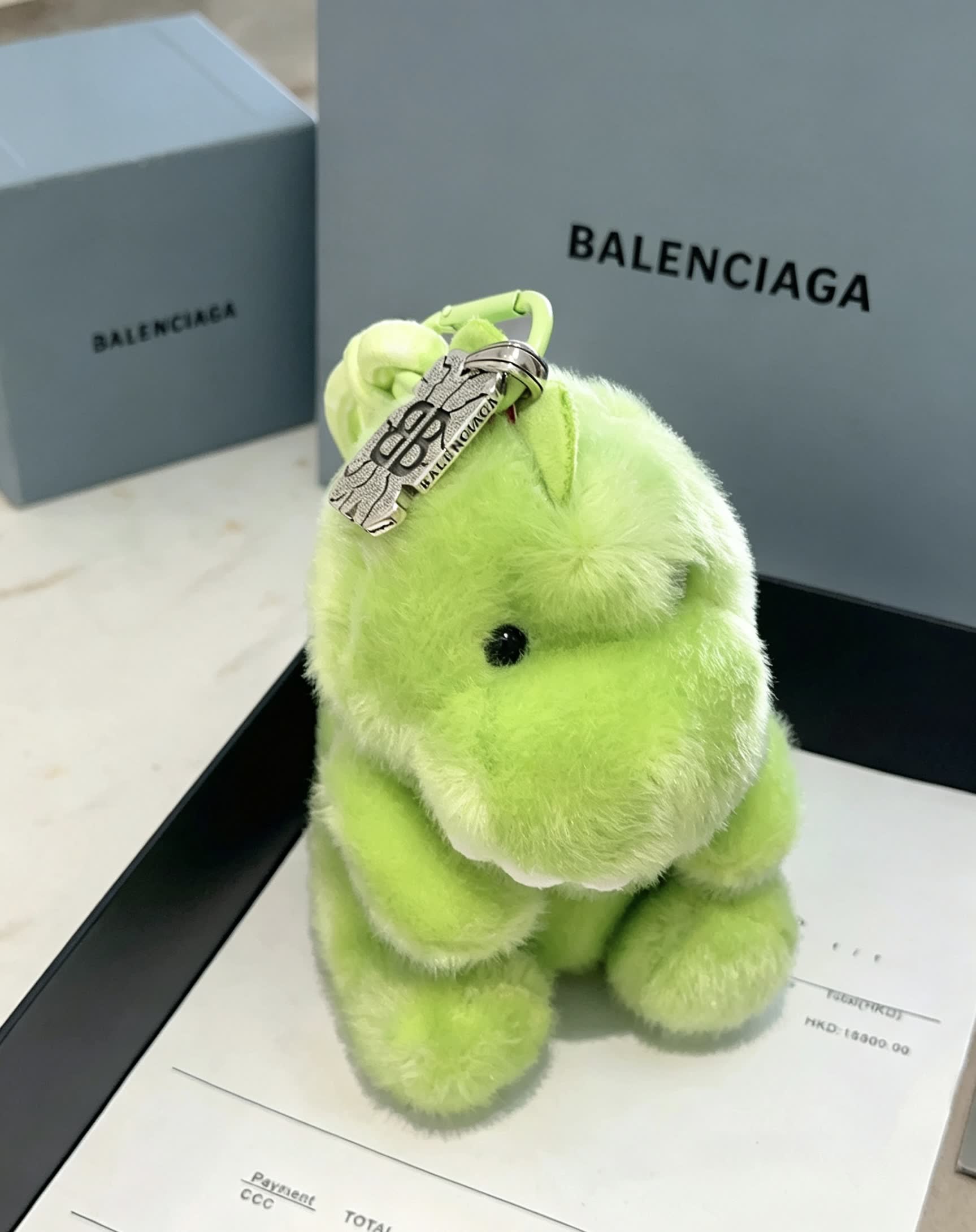 Balenciaga Green Dinosaur Keychain