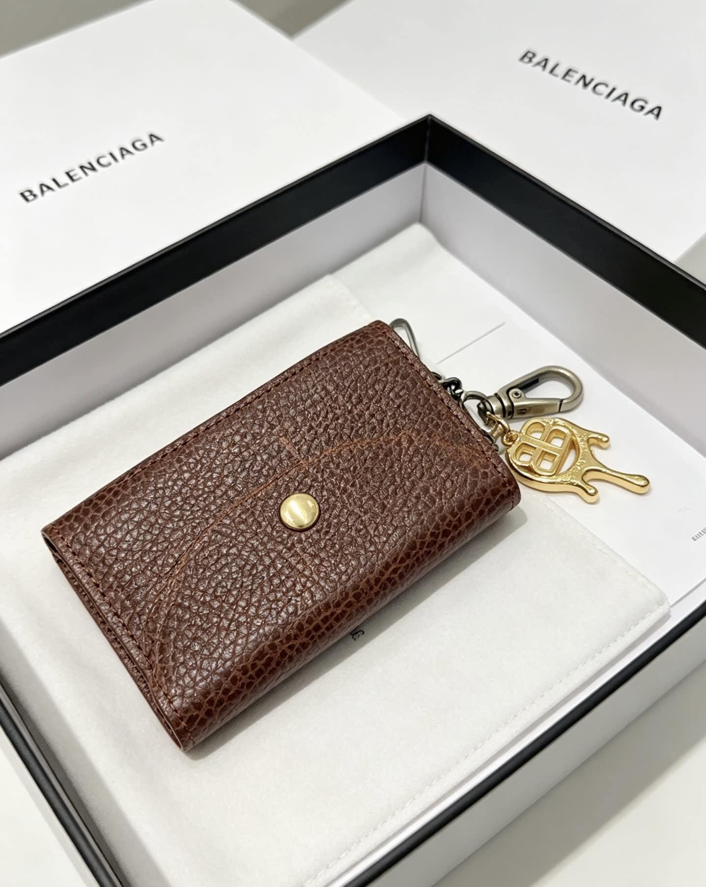 Balenciaga Leather Keychain